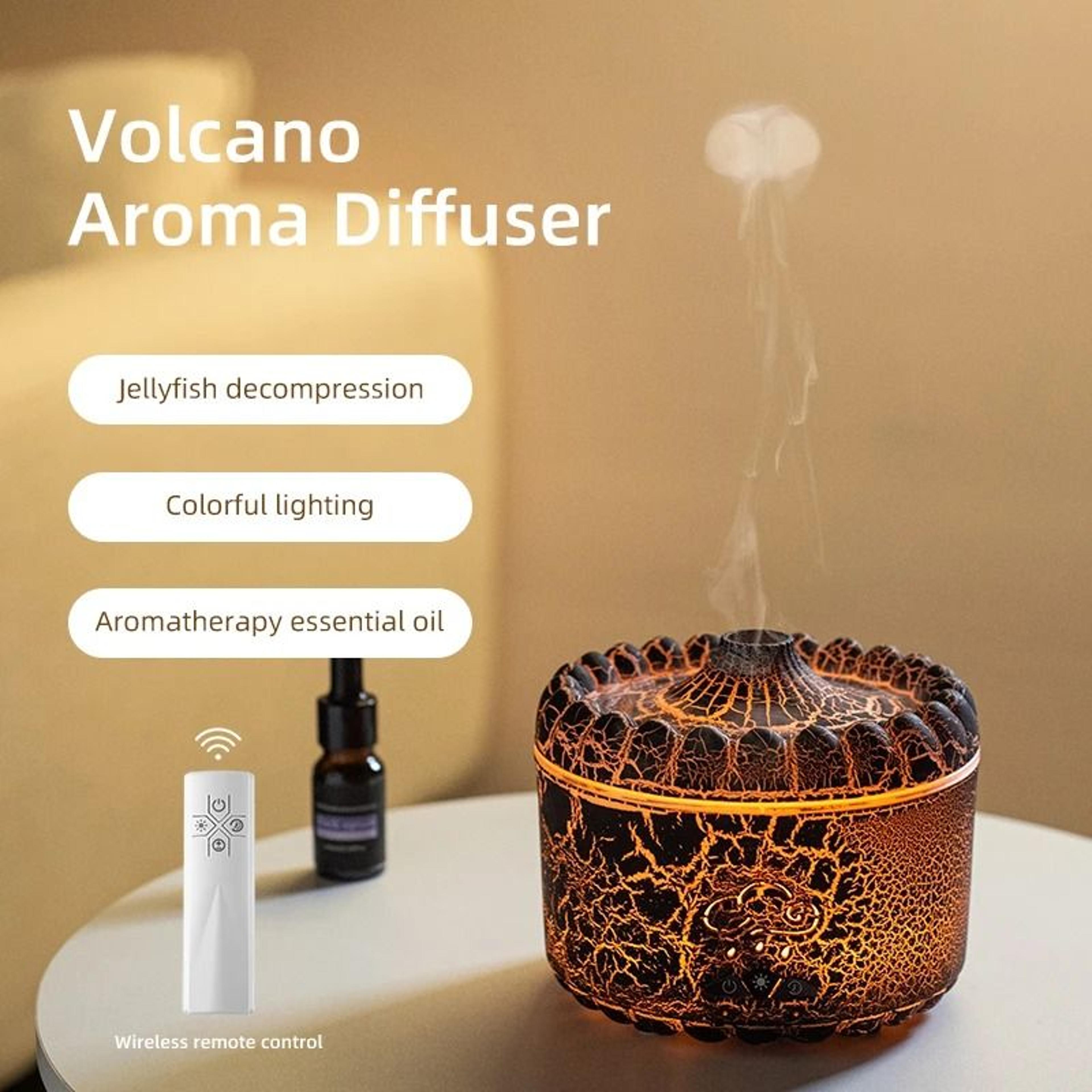 jellyfish flame aroma diffuser with remote control