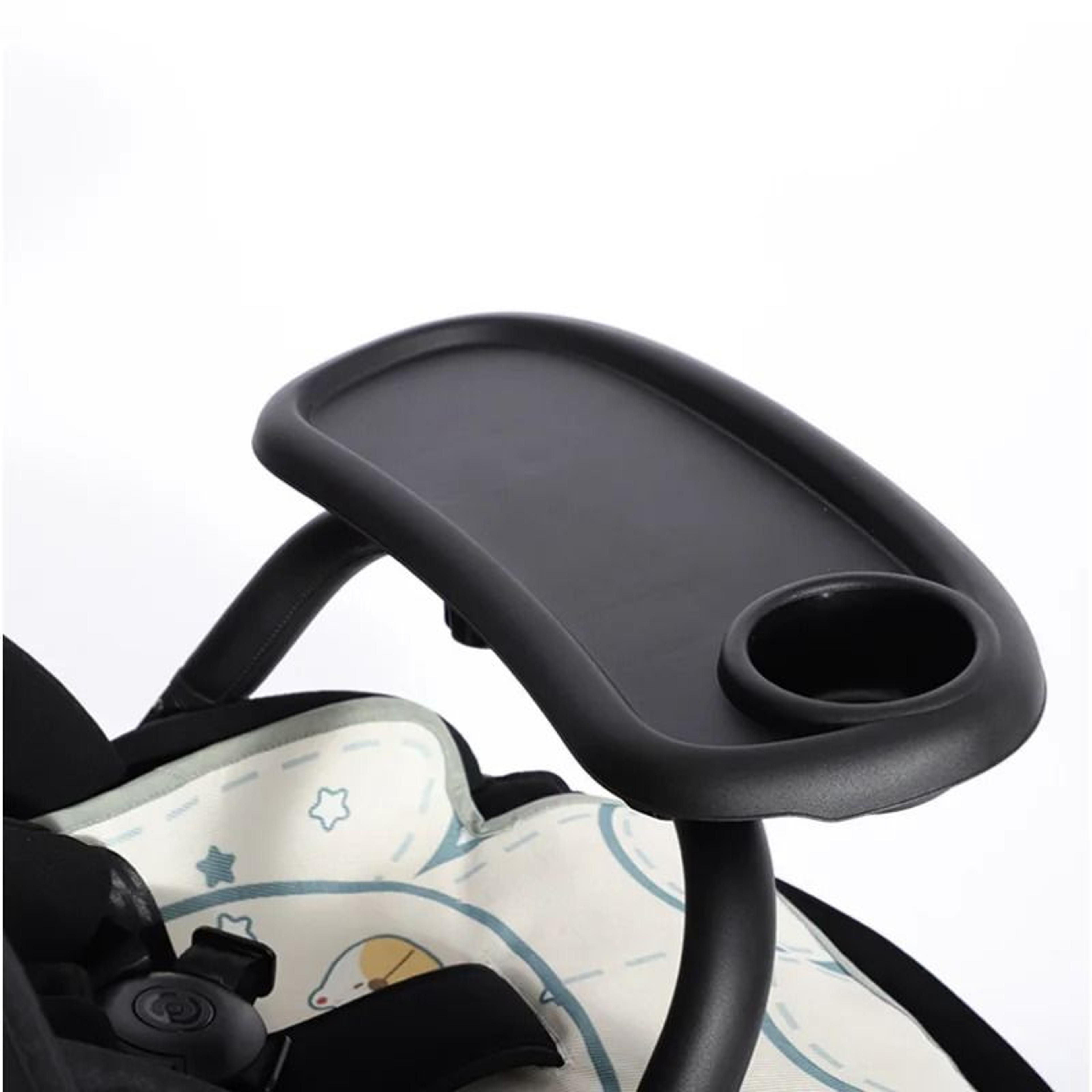 baby stroller food tray with cup holder