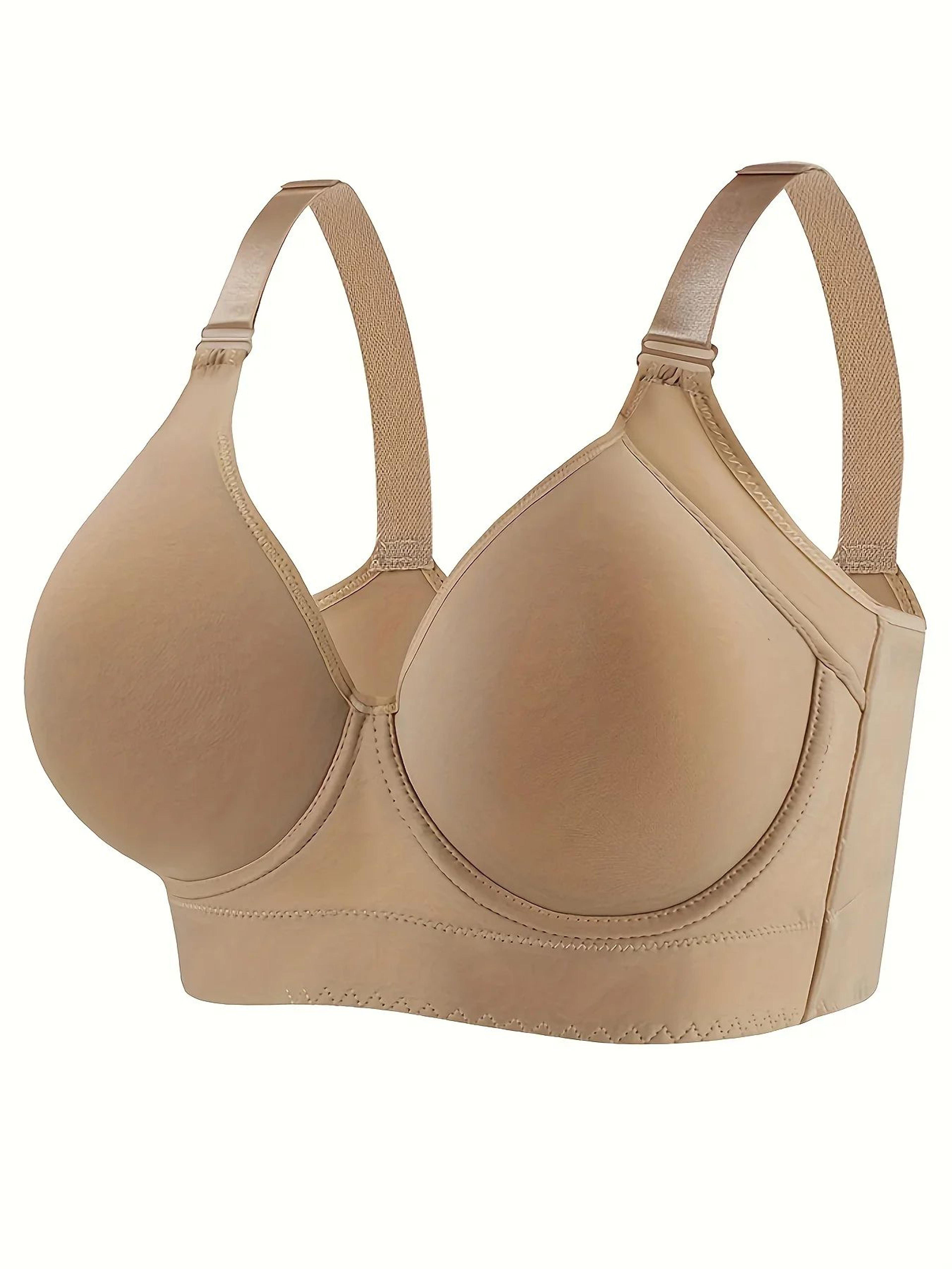 seamless full coverage underwire bra solid color knitted nylon supportive lingerie