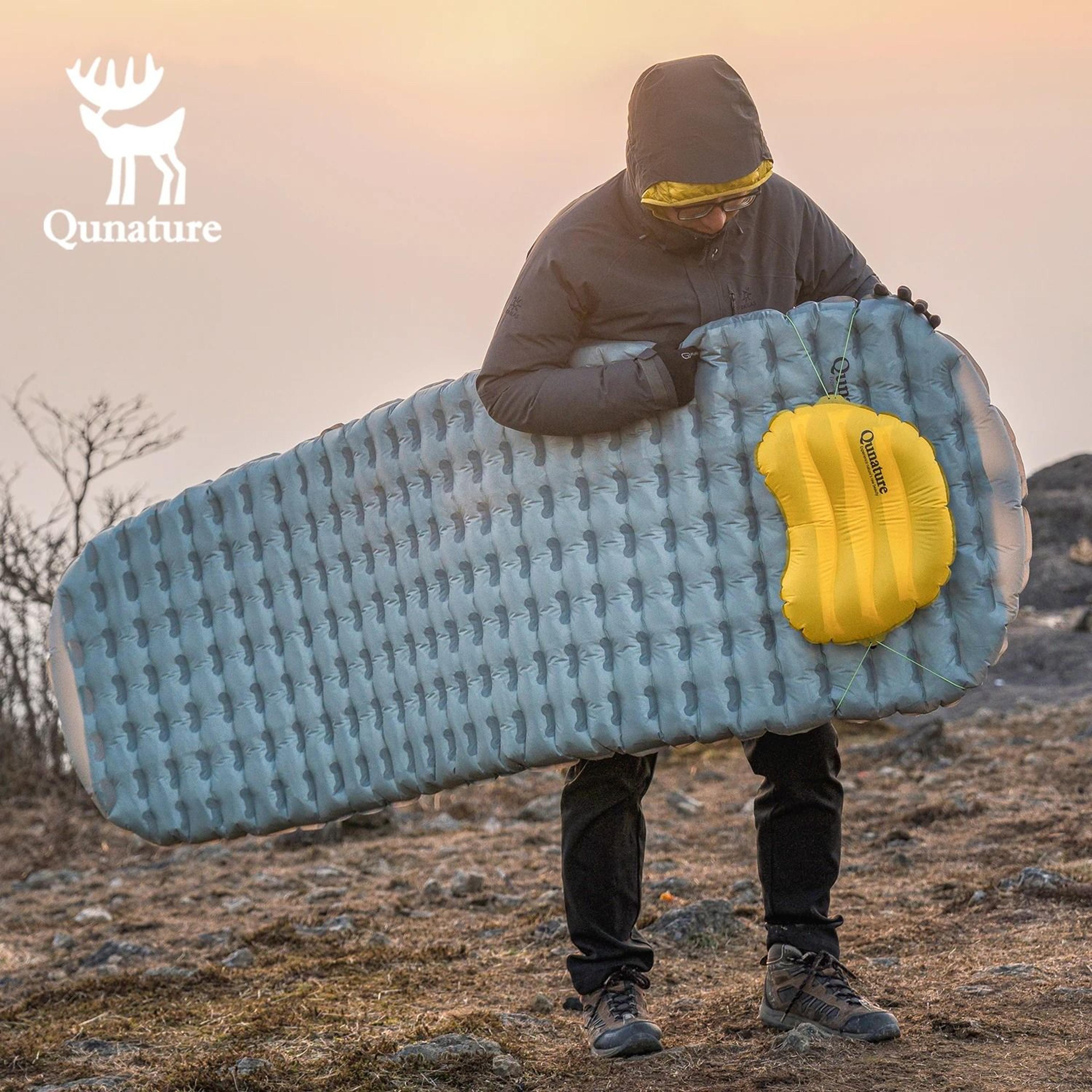 ultralight inflatable camping mattress pad – waterproof, foldable sleeping mat for outdoor, hiking, and travel comfort