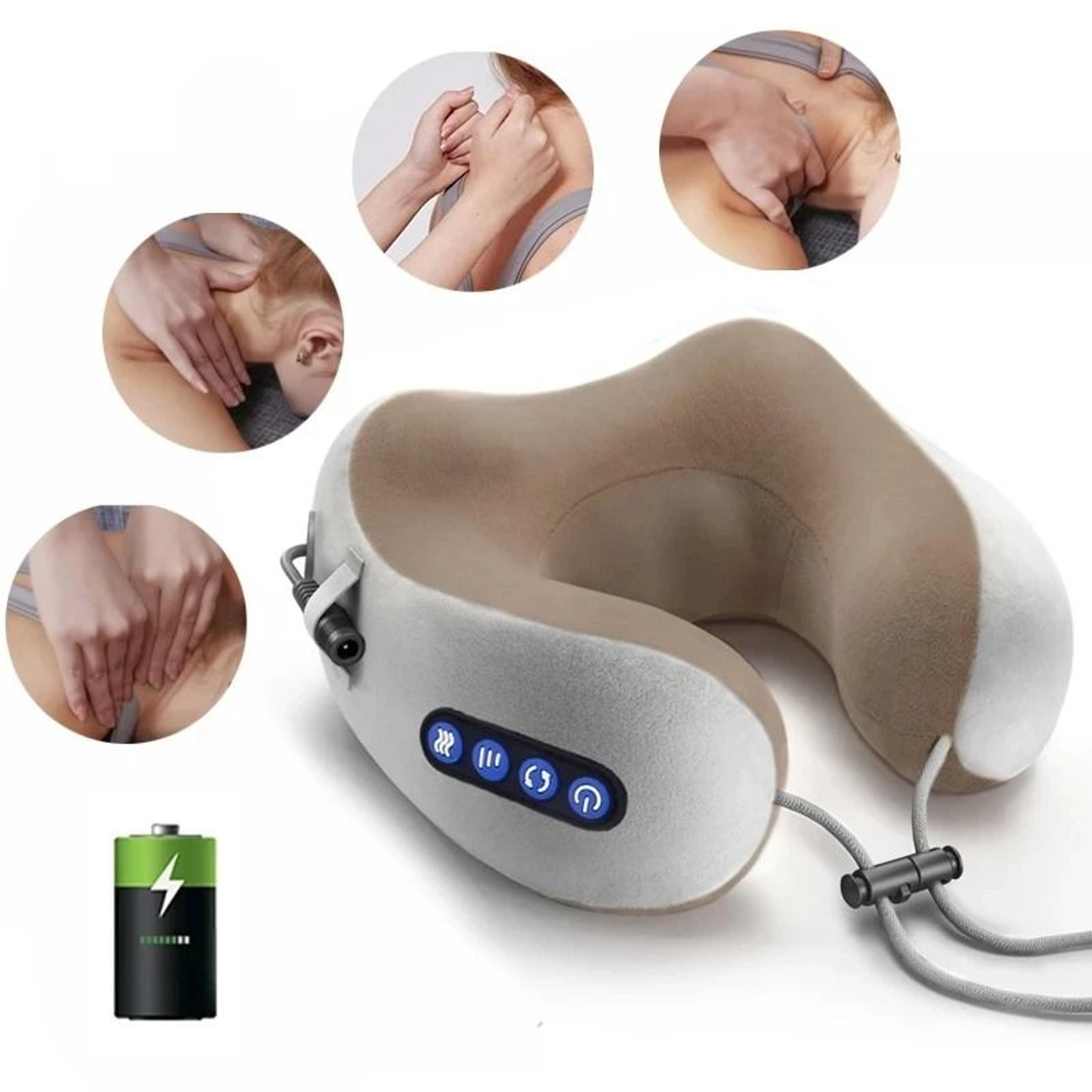 portable u shaped electric neck massager pillow for neck shoulder and cervical relaxation