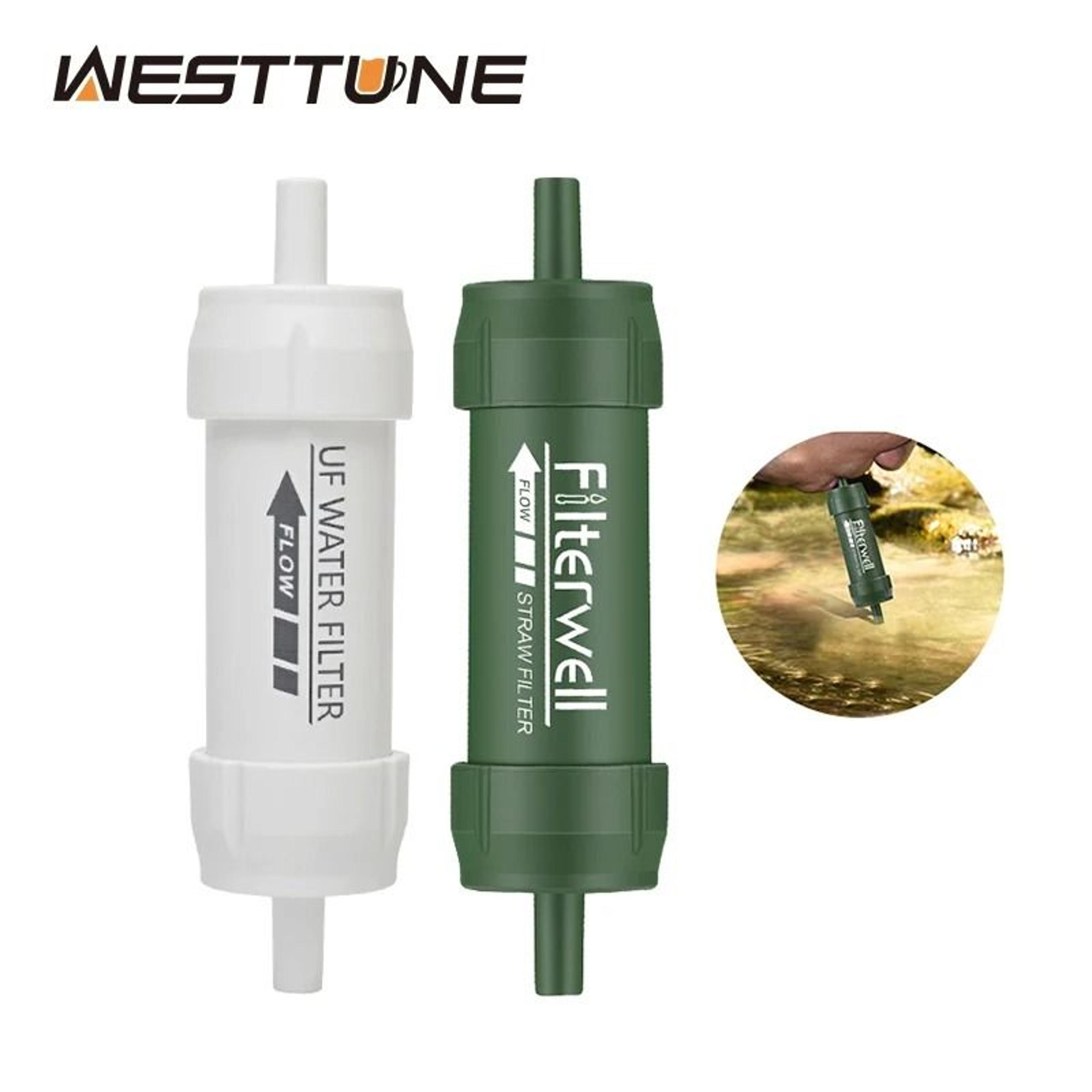 portable outdoor mini water filter straw for survival and emergency purification