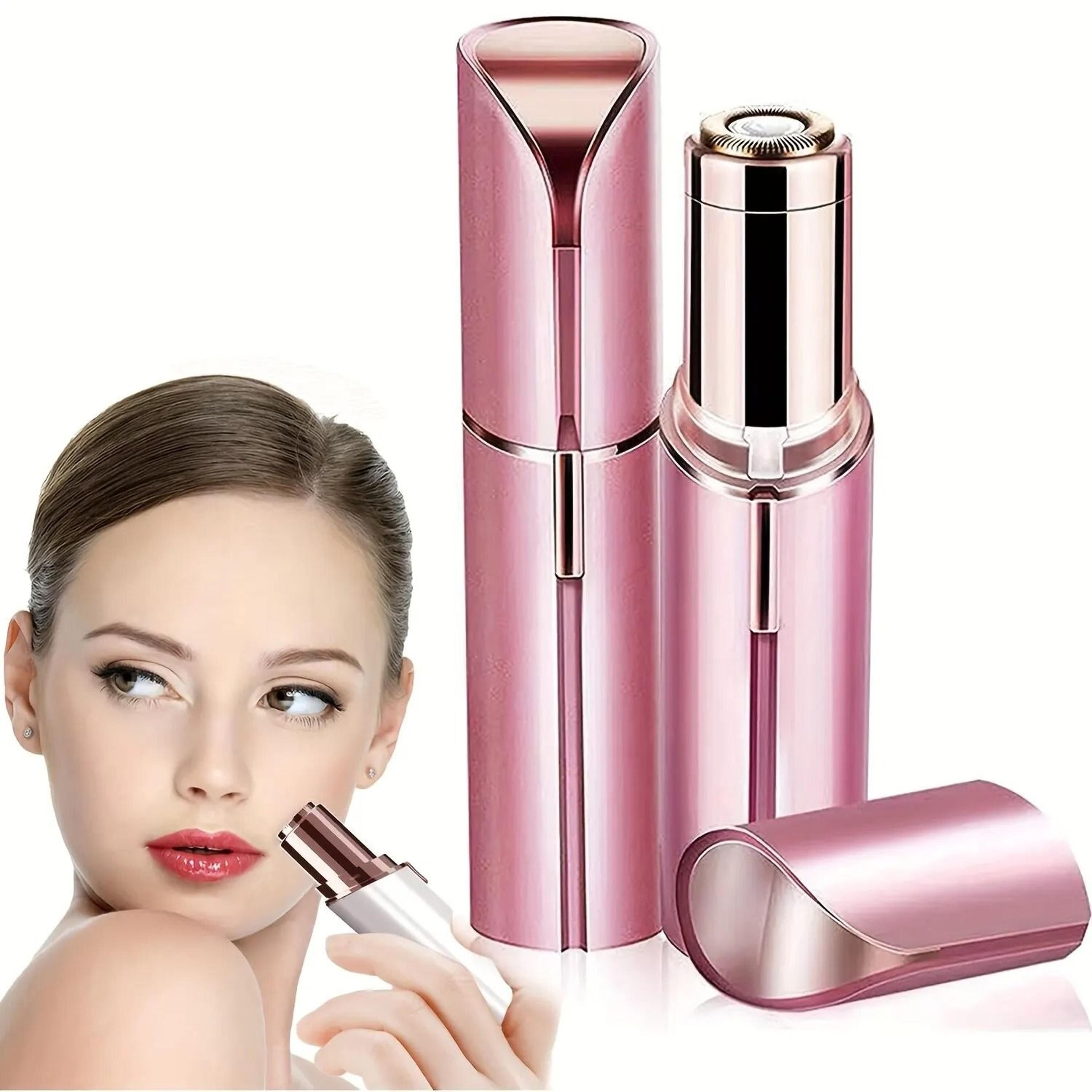 portable lipstick shaped electric hair remover for women painless facial shaver