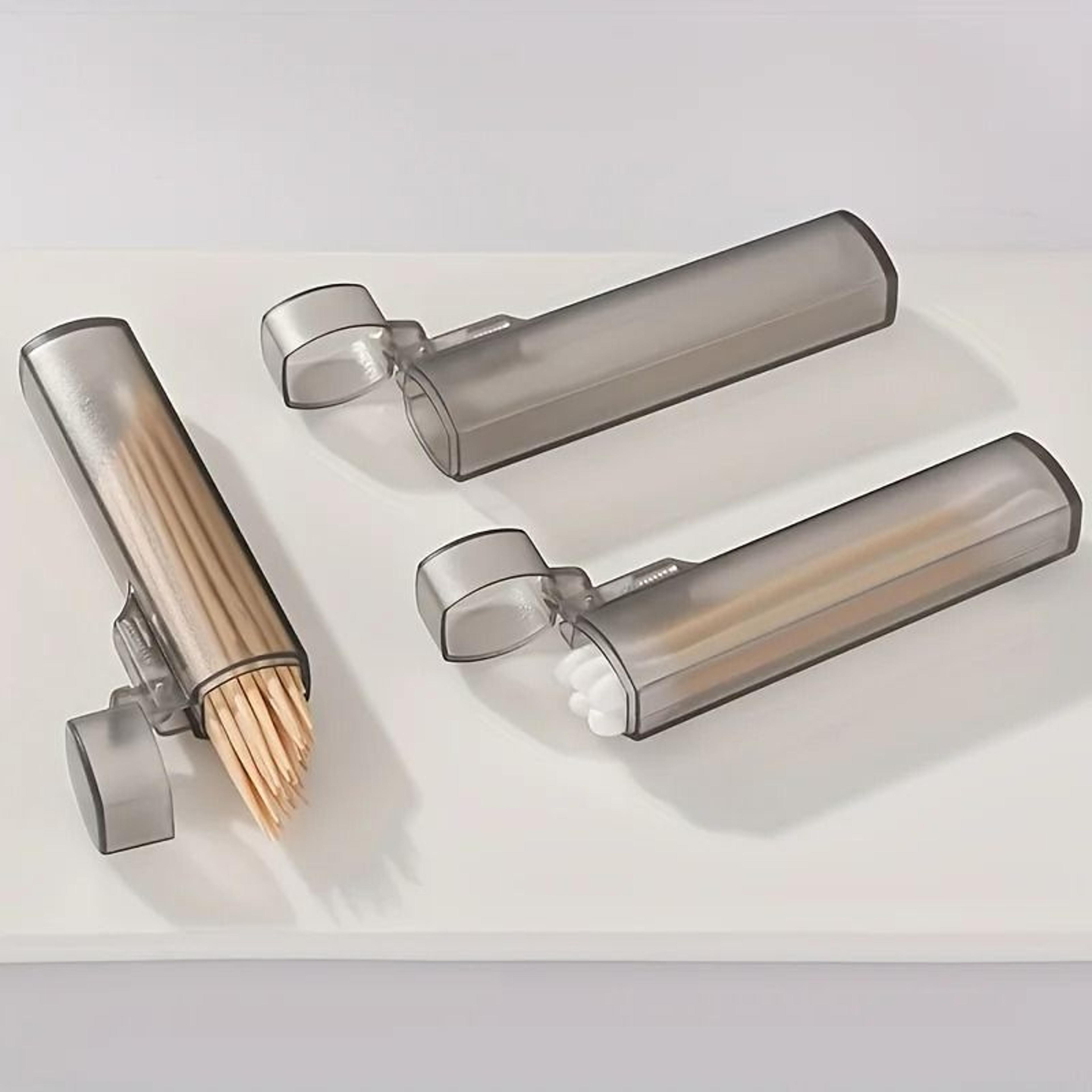 portable plastic toothpick case