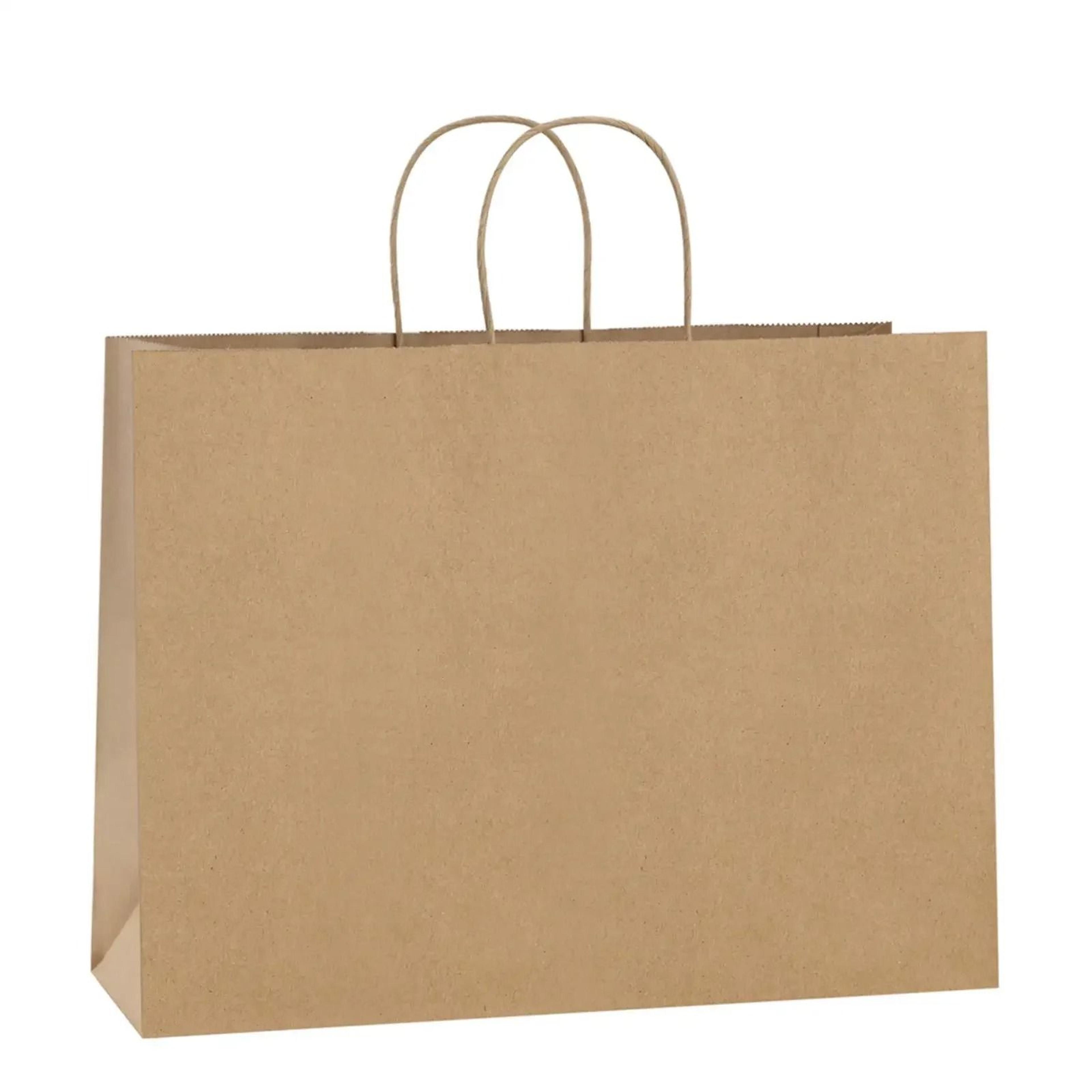 10 pcs large kraft paper gift bags with handles