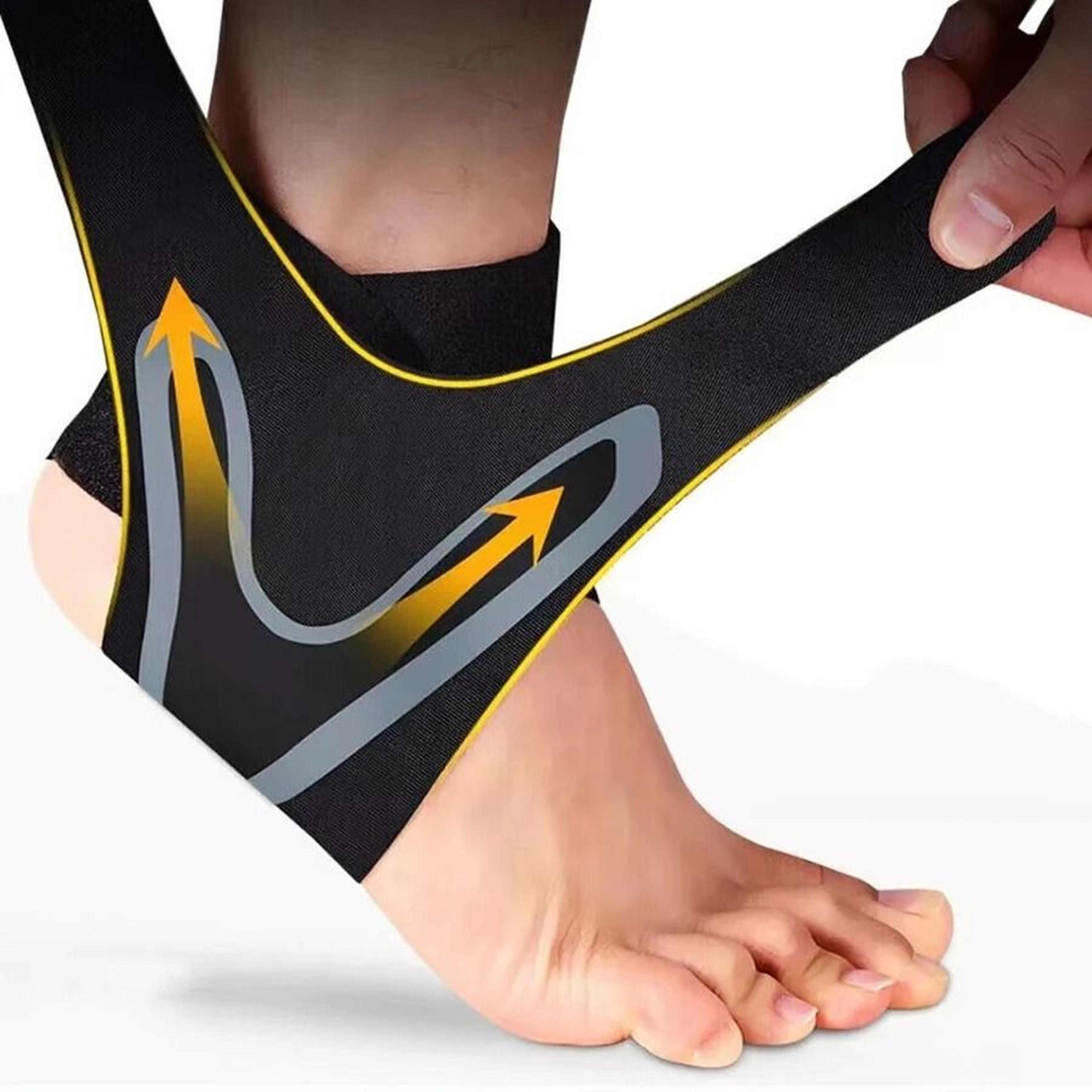 elastic ankle brace compression support wrap for sports and injury recovery