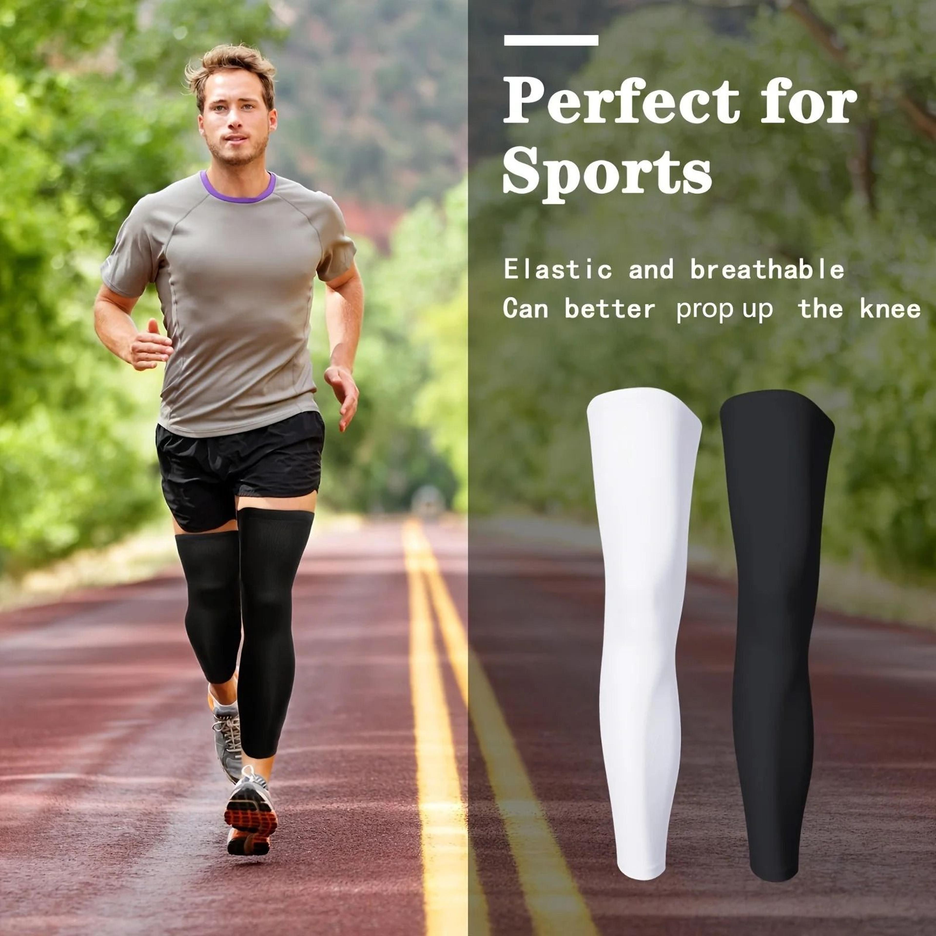 high-elastic breathable sun protection leg covers for cycling, running, and outdoor sports