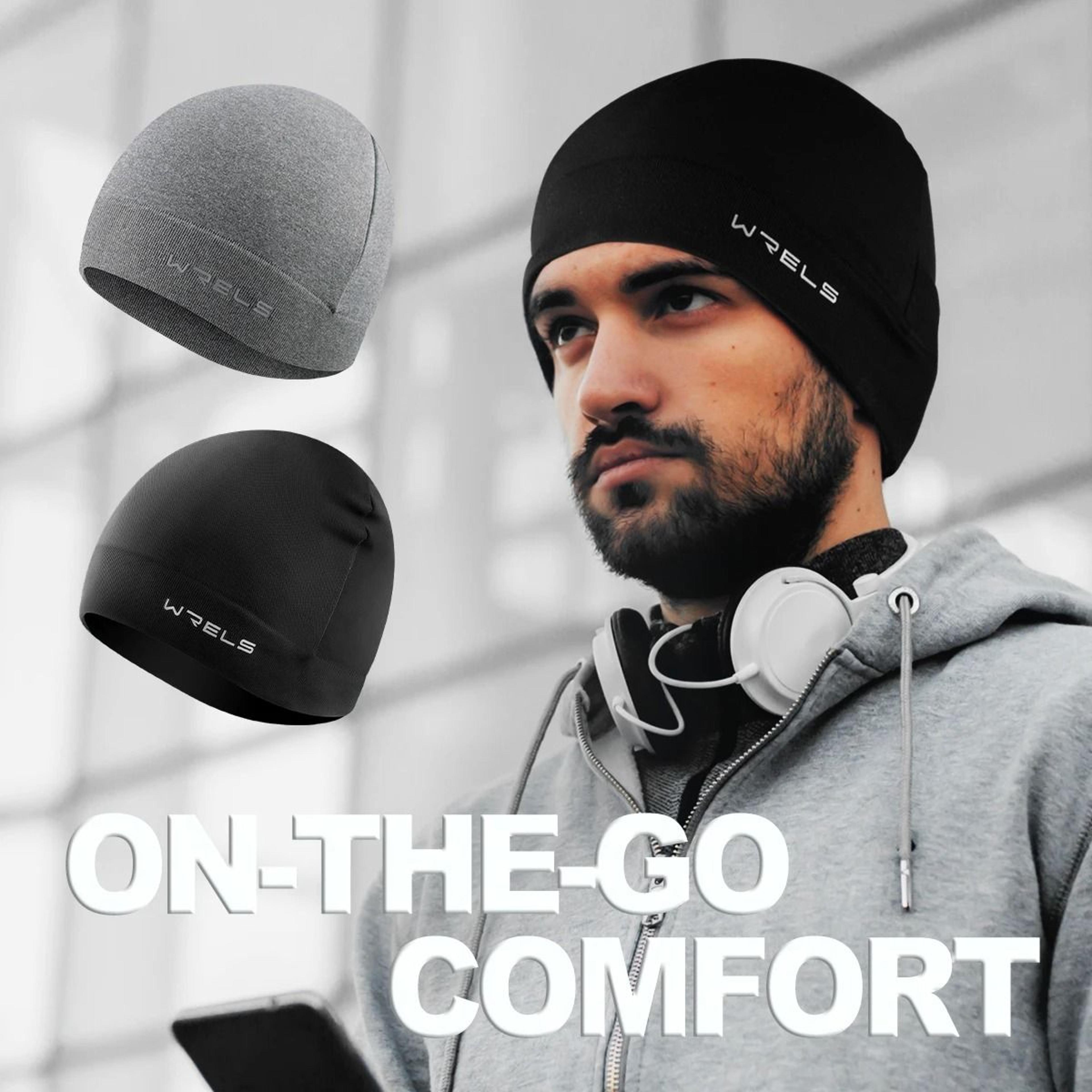 winter warm running beanie hat for men and women – soft, elastic, and windproof