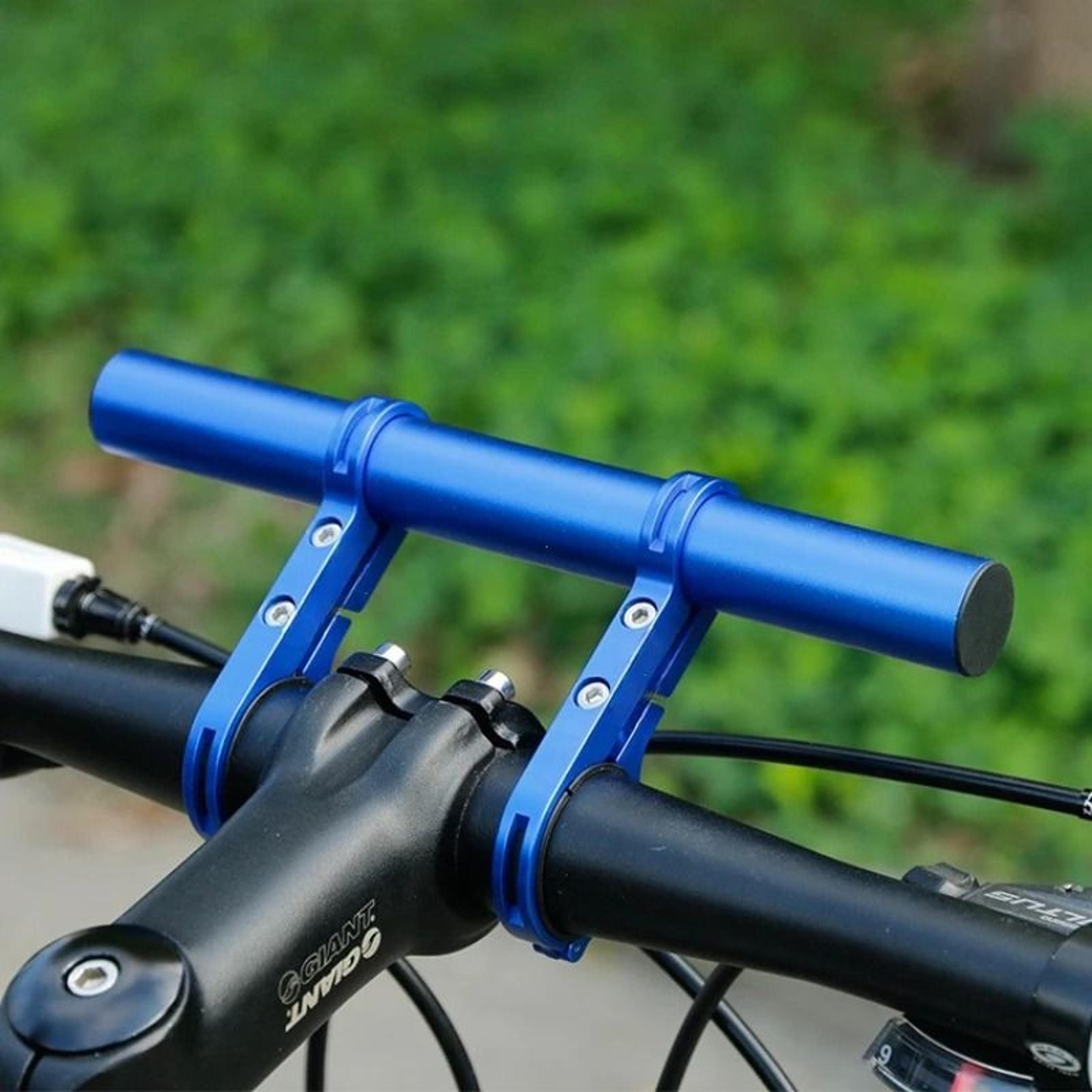 aluminum alloy bicycle handlebar extender mount bar for lights horns and accessories