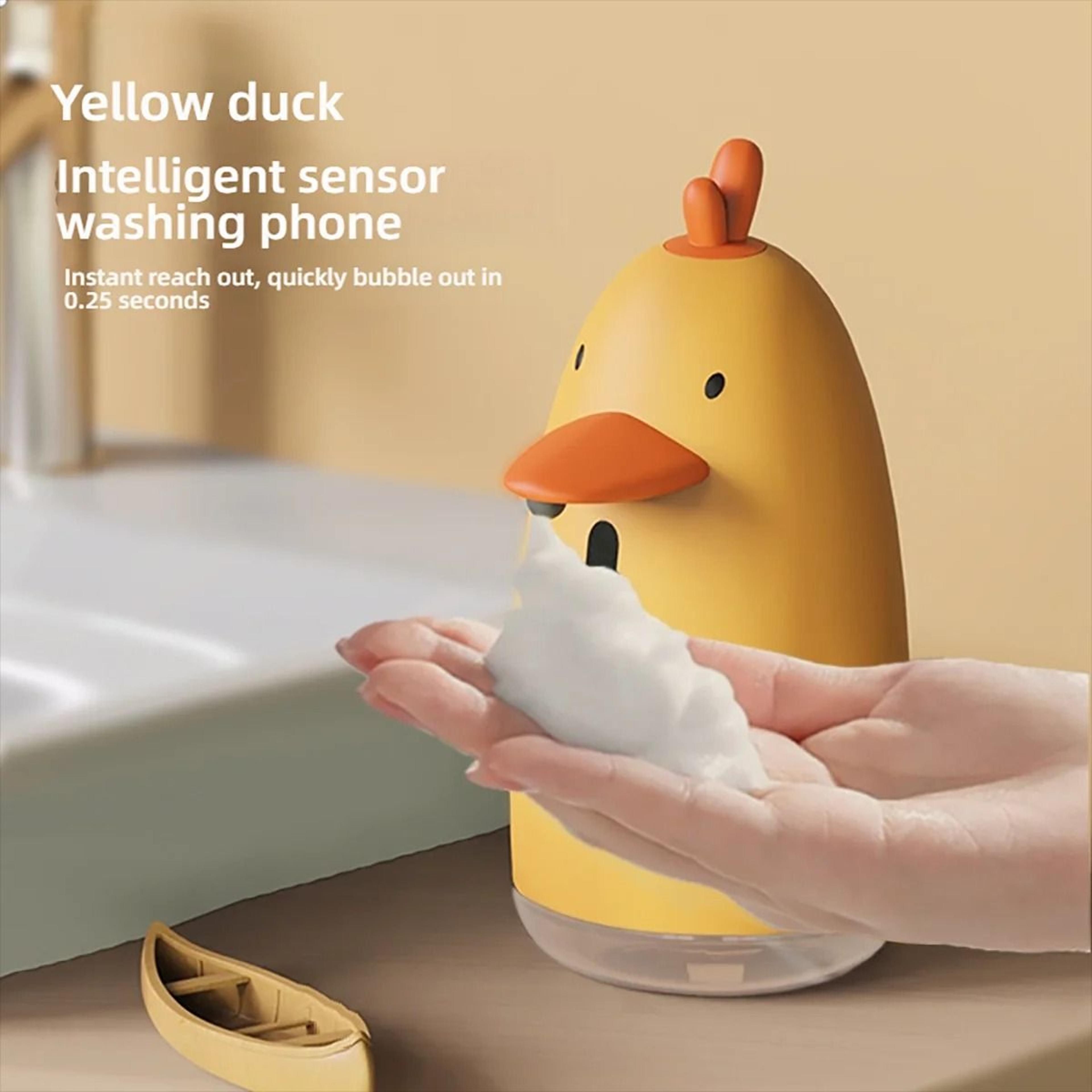 cute cartoon automatic soap dispenser – touchless usb rechargeable foam hand washing machine for kids