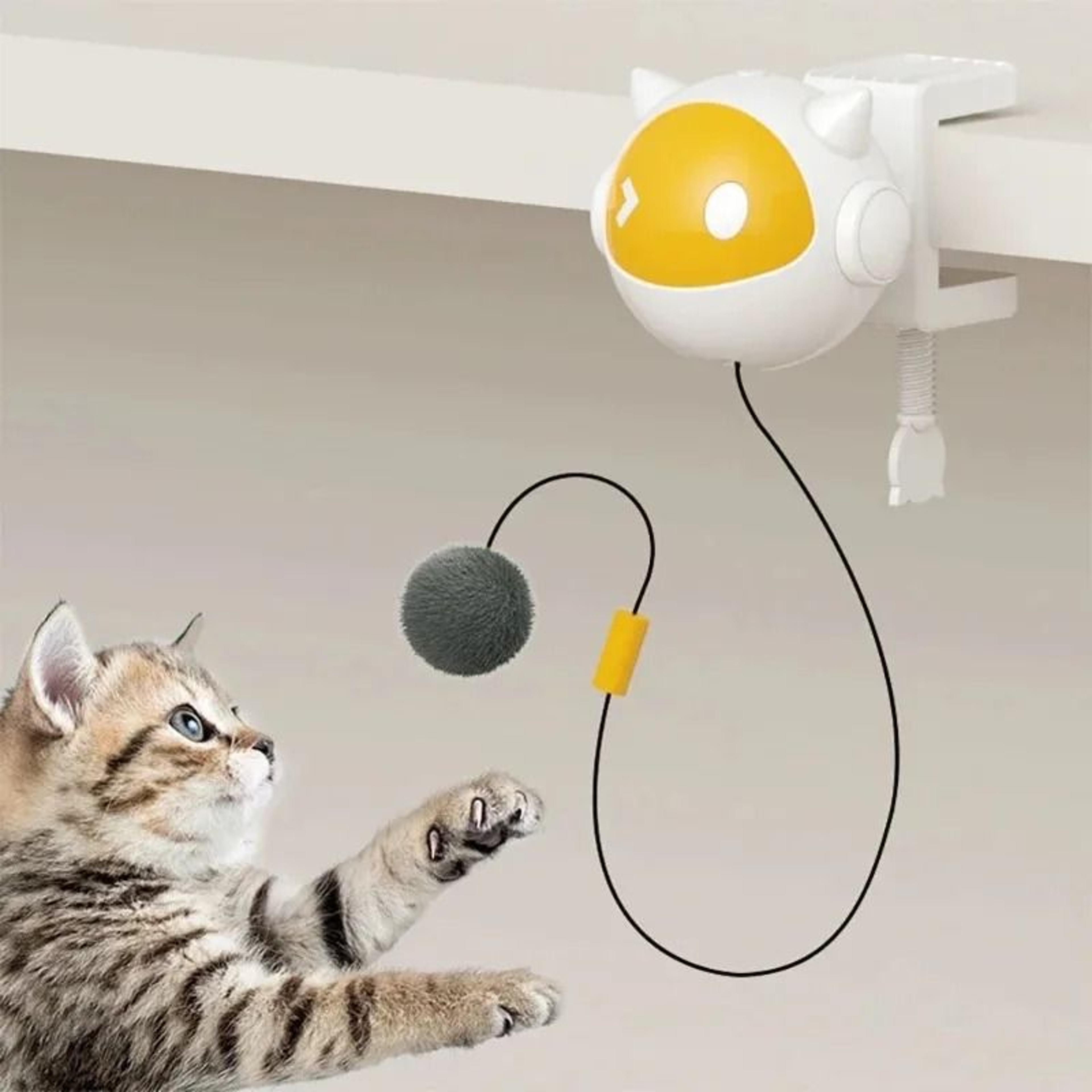 automatic lifting cat toy ball – interactive electric cat toy with smart motion sensor replaceable ball
