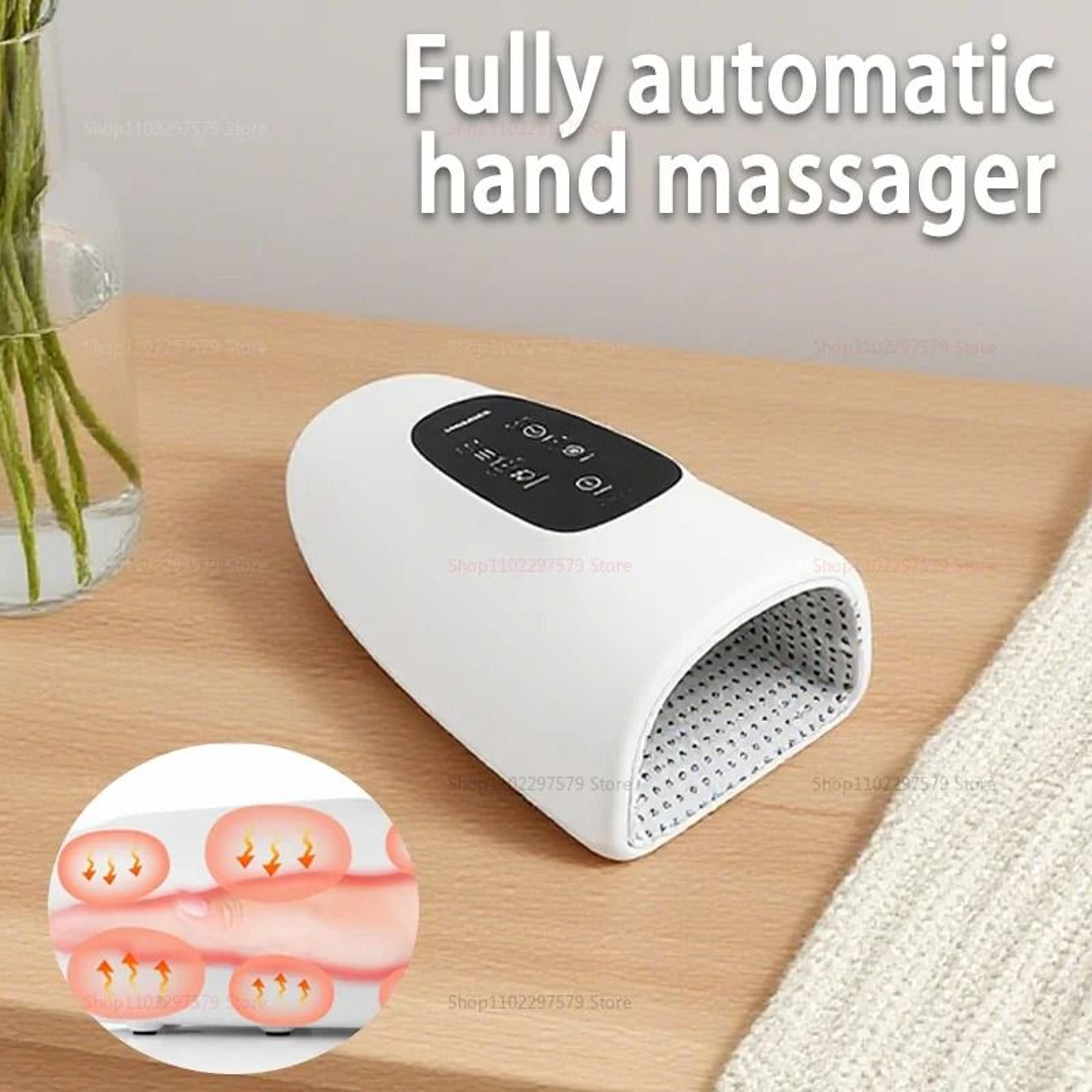 automatic hand massager with hot compress air pressure therapy for hand pain relief and relaxation