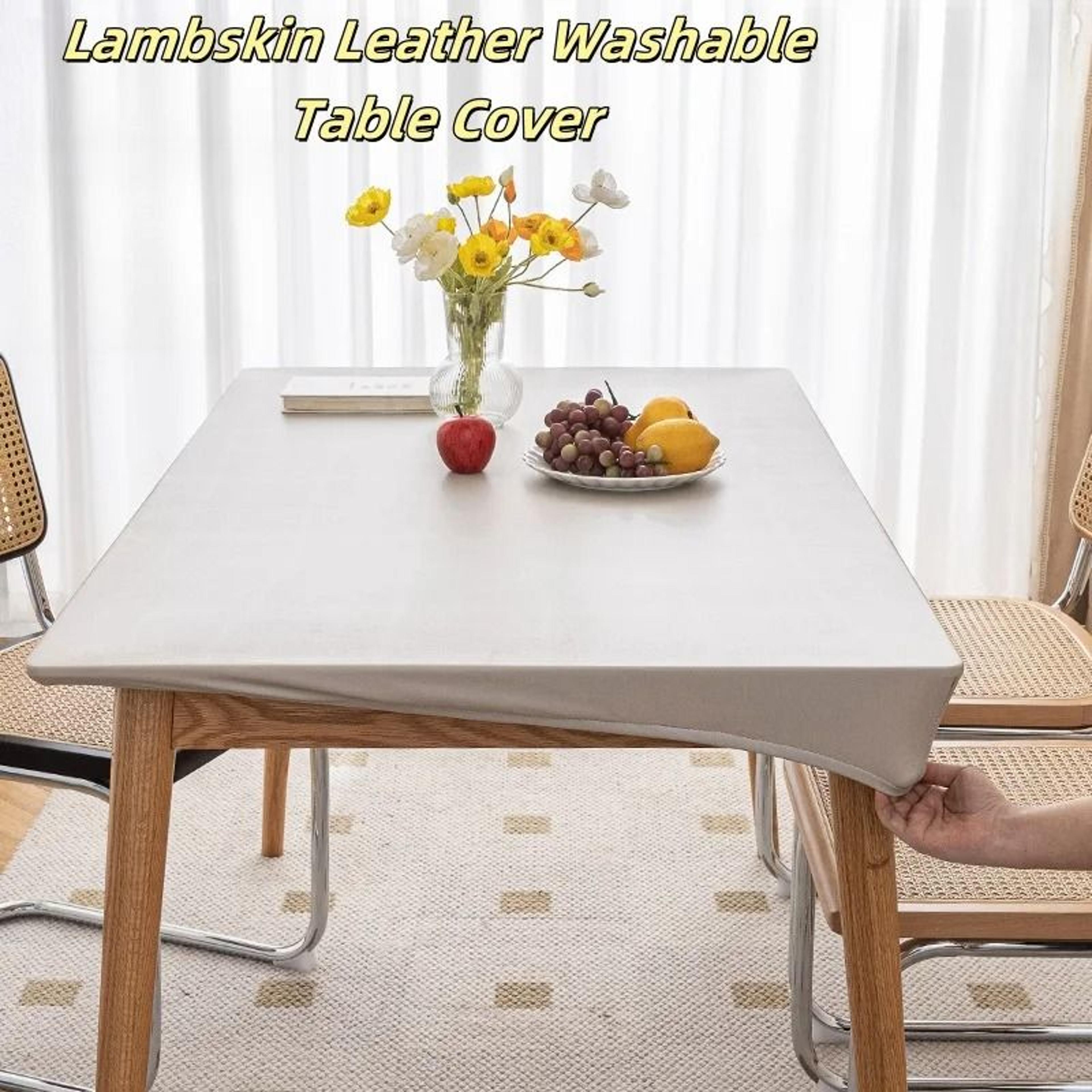 waterproof leather tablecloth pad for dining or work tables
