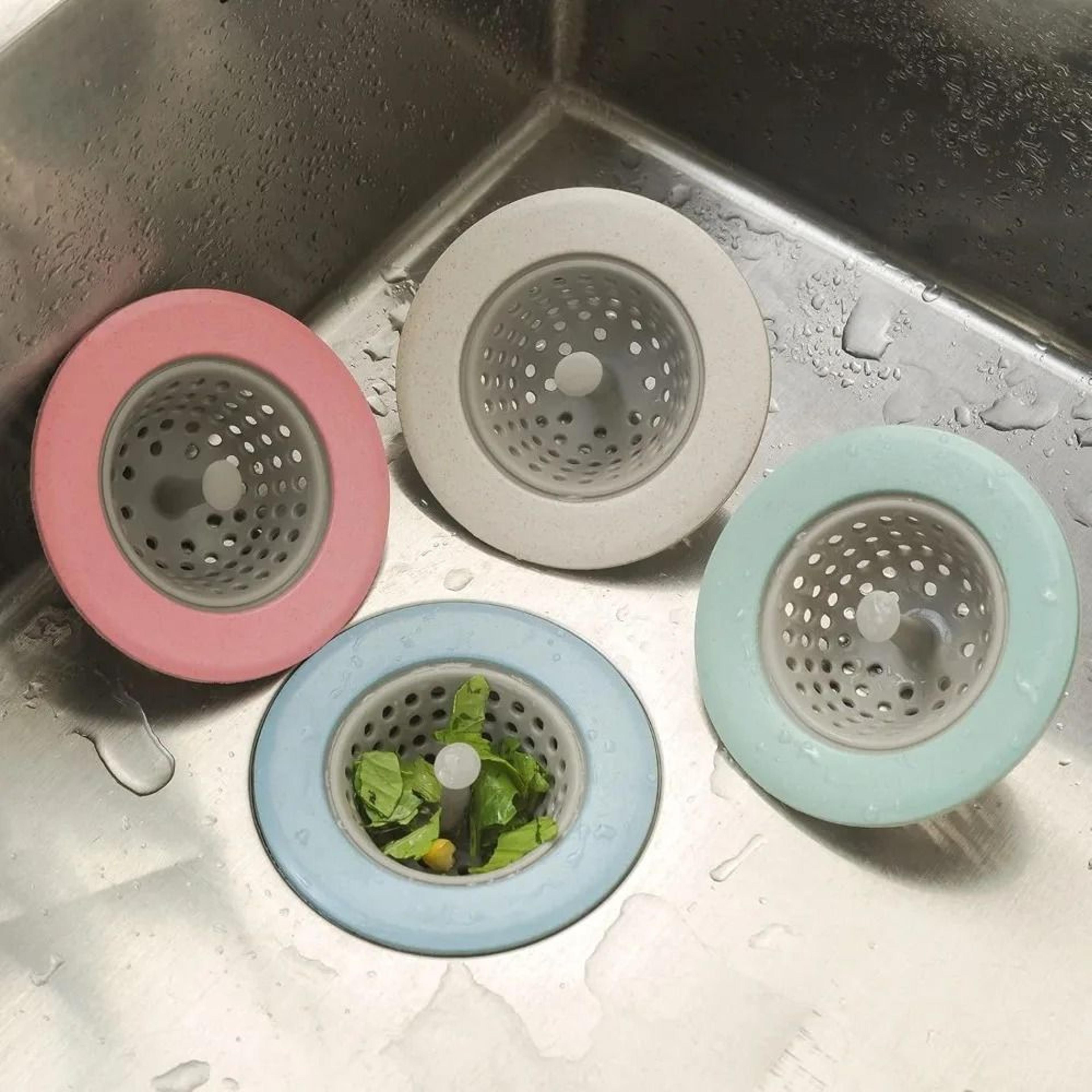 anti clogging silicone sink filter strainer drain cover for kitchen and bathroom