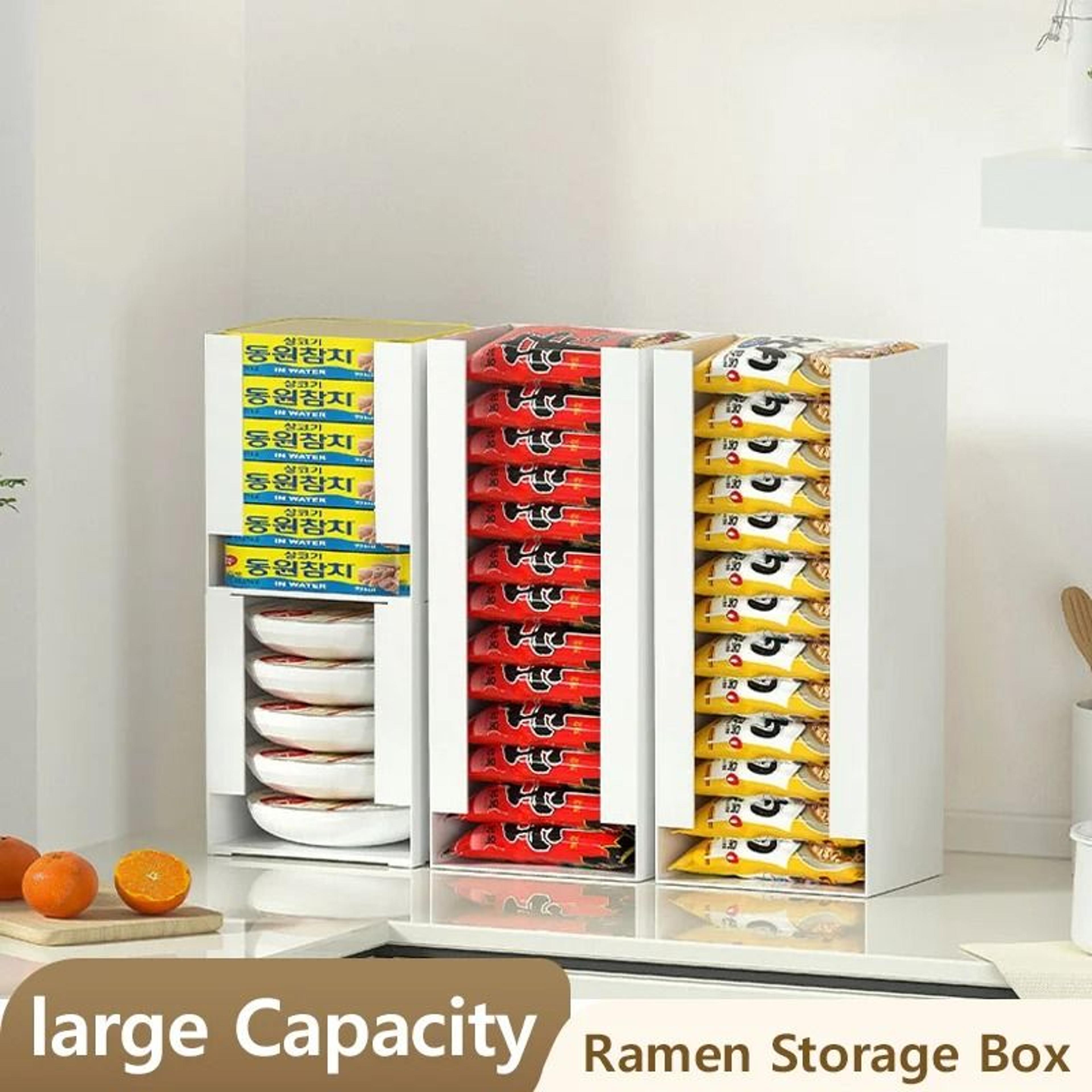 ramen storage box kitchen organizer for noodles and household essentials