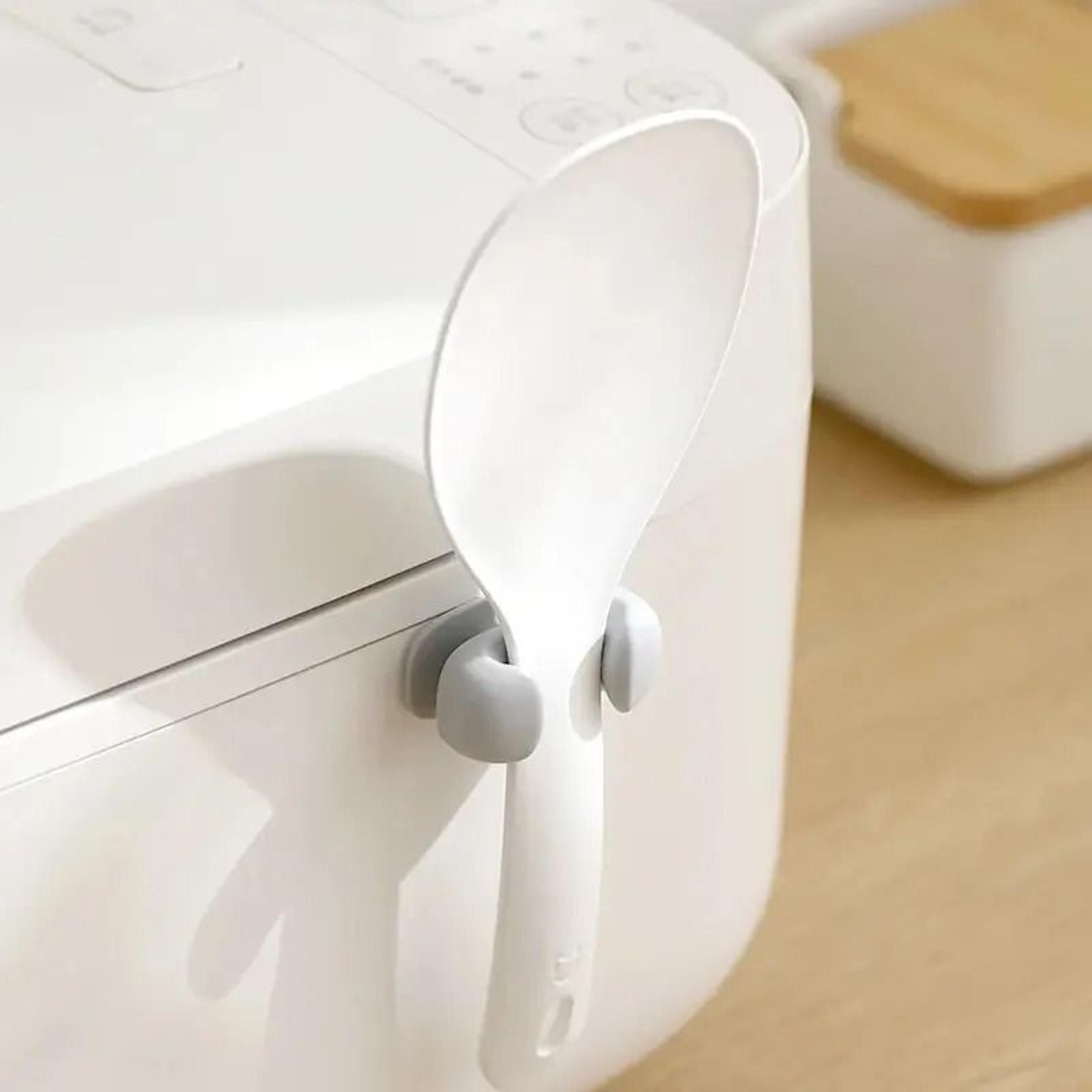 silicone rice spoon holder and wall-mounted kitchen utensil rack