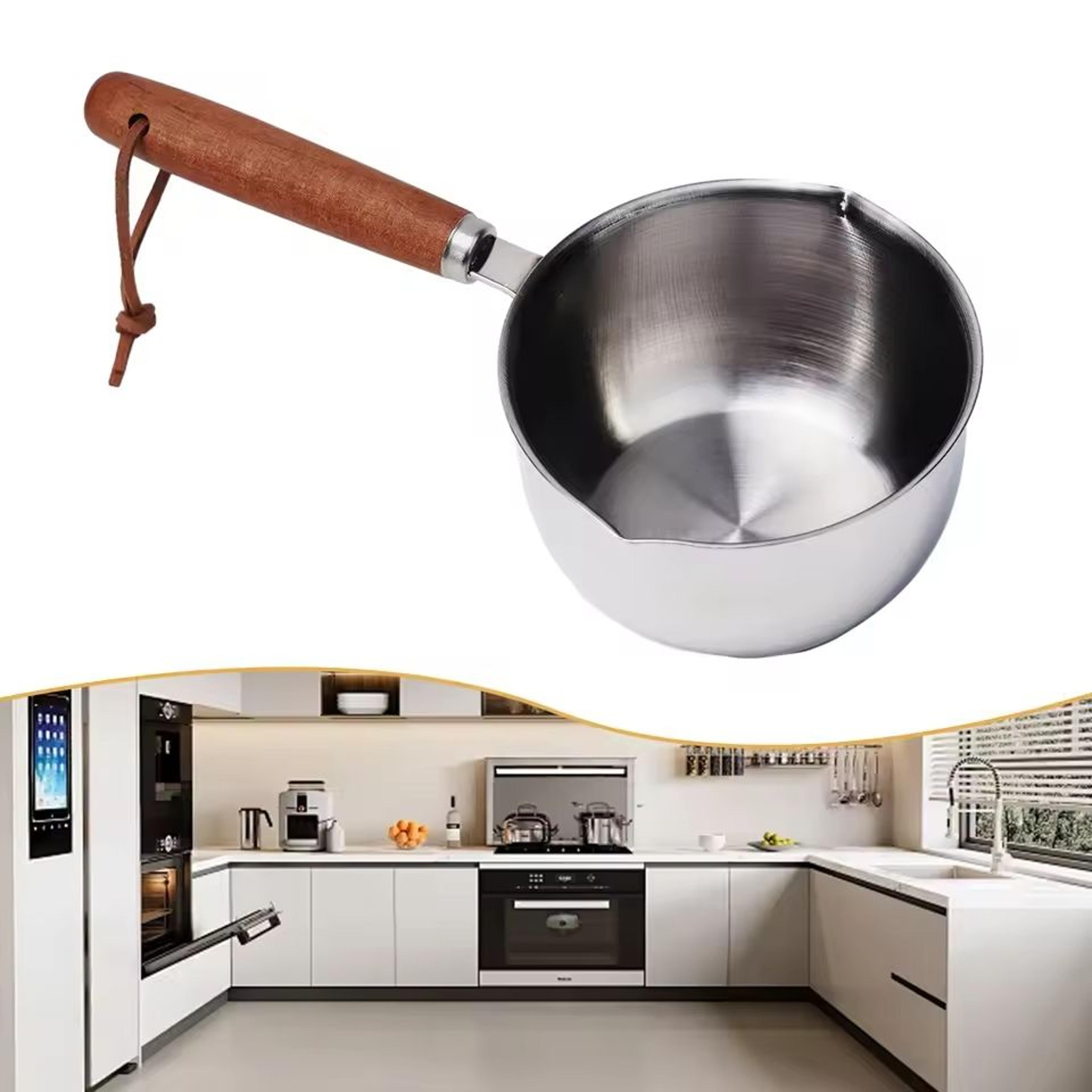 stainless steel hot oil and milk pan small saucepan