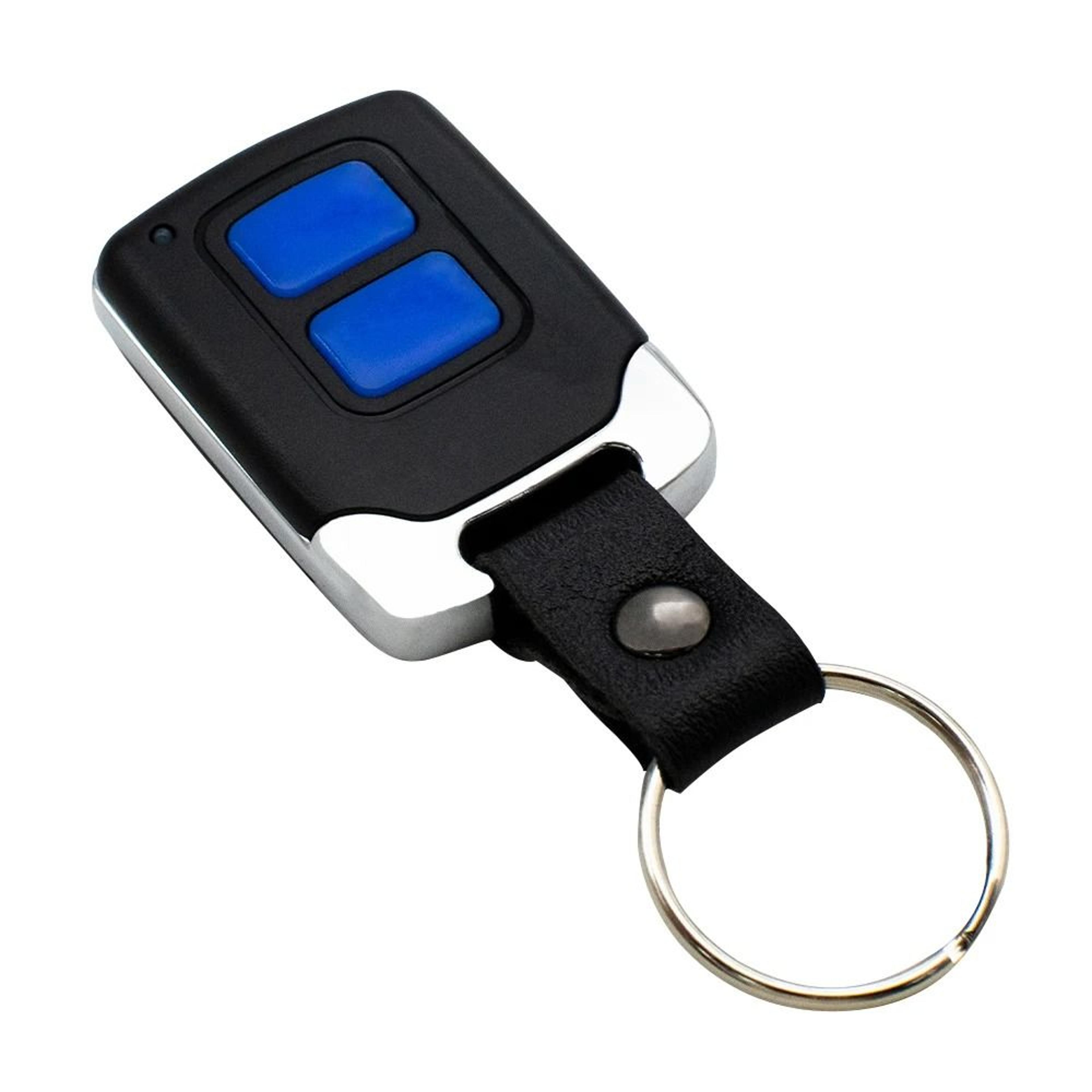 433mhz fixed-code garage remote duplicator 2-button keychain