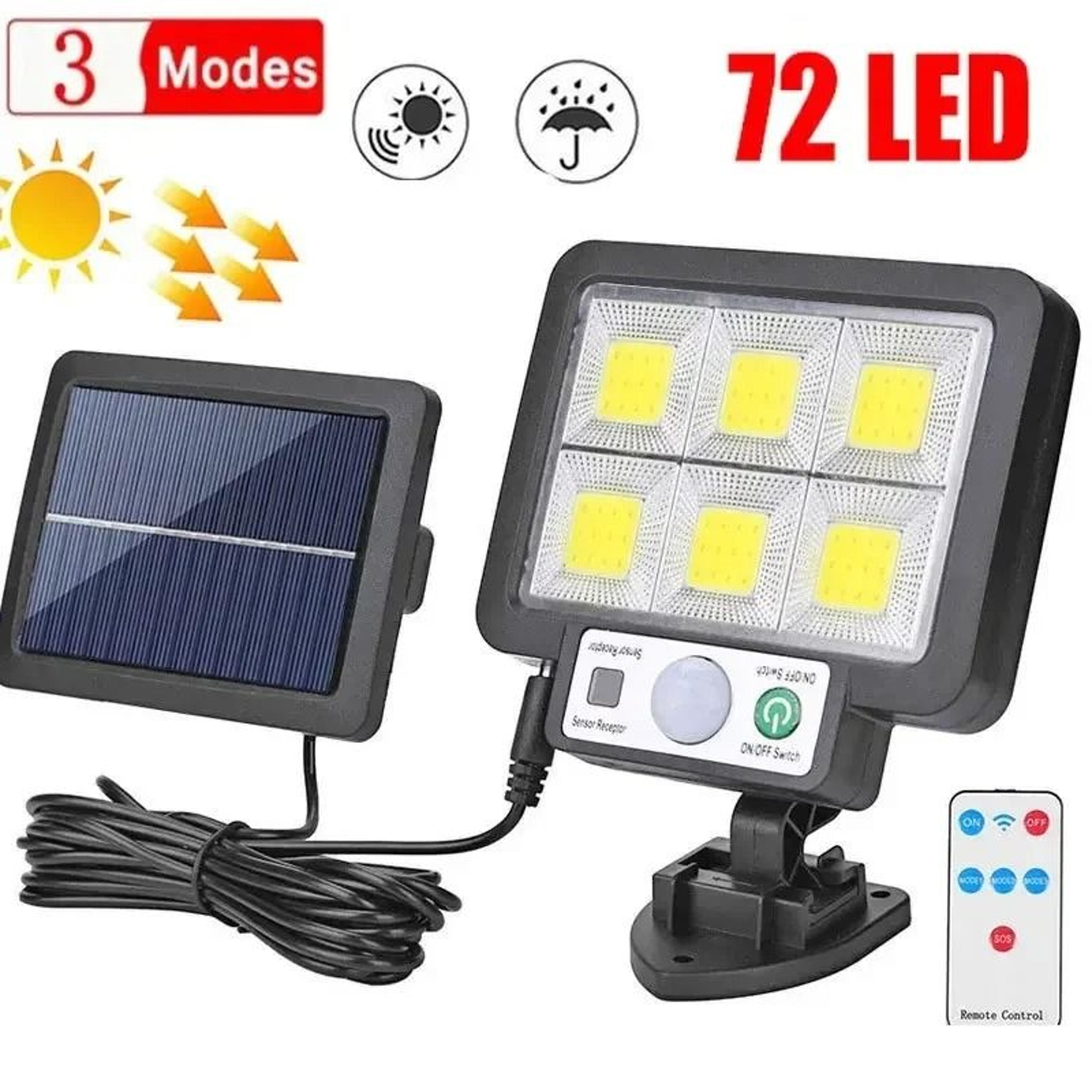 solar split wall motion sensor light outdoor