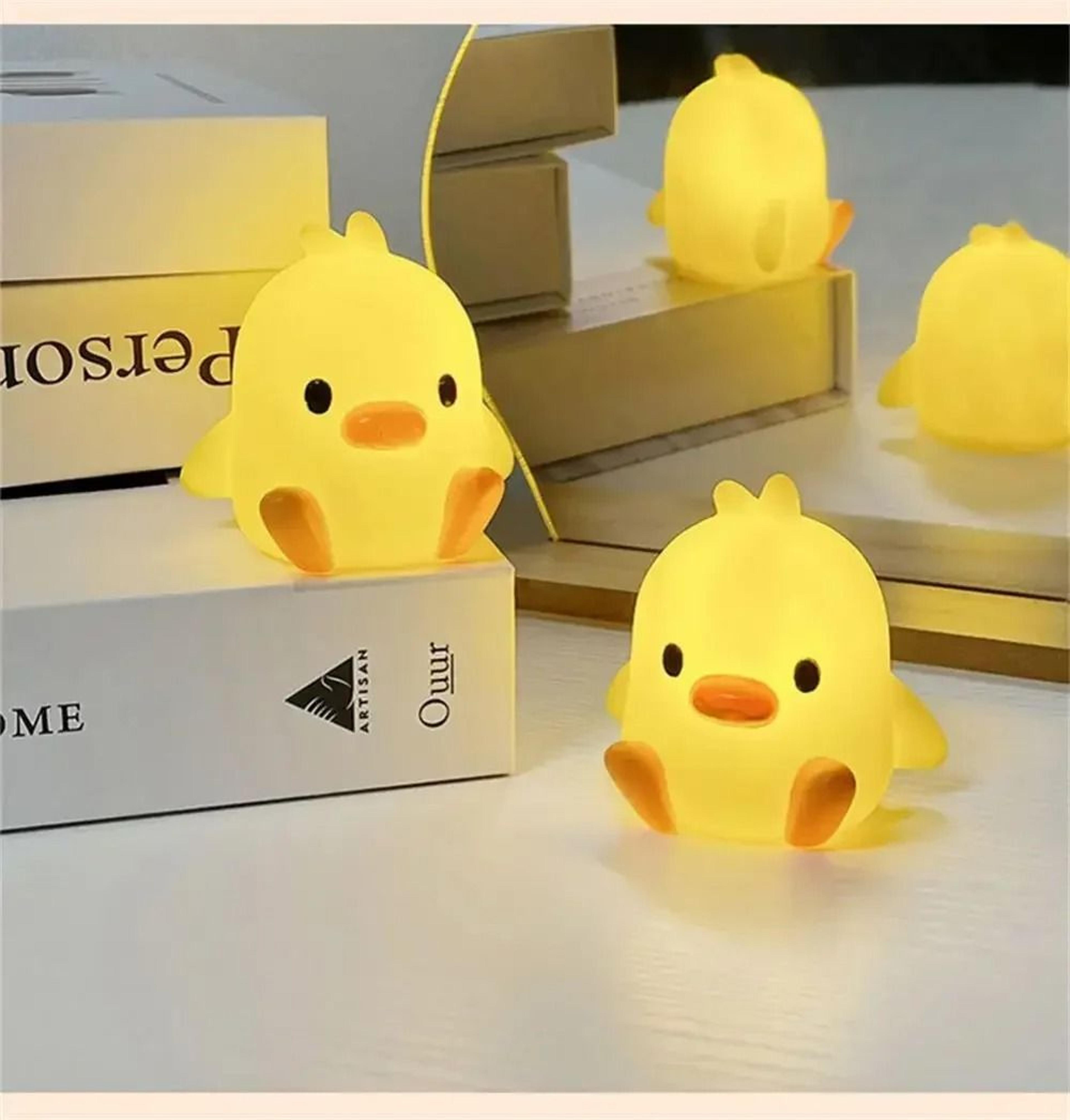 duck night light – cute cartoon animal bedside lamp for kids room and bedroom decoration