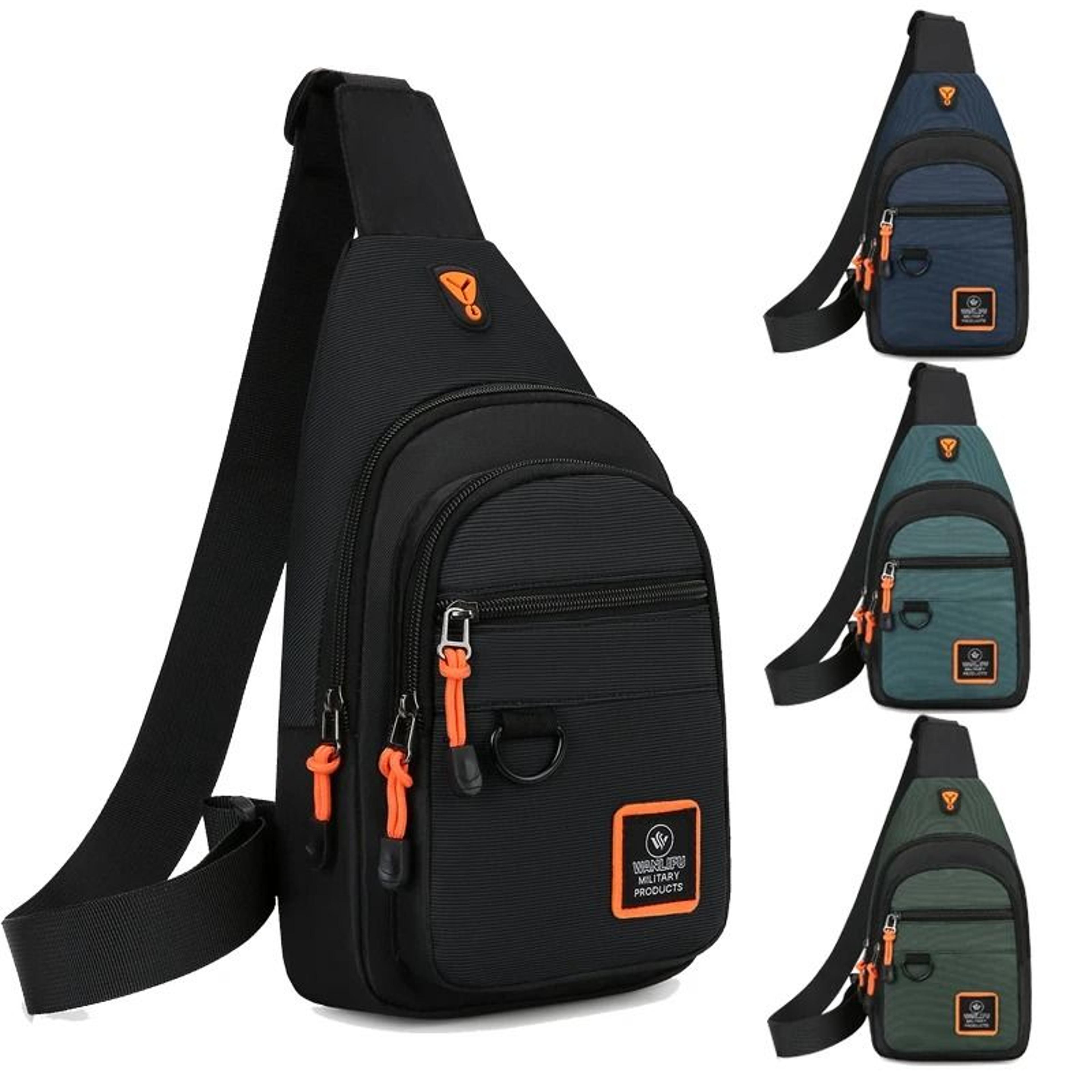 mens waterproof crossbody shoulder bag – outdoor hiking and travel chest pack