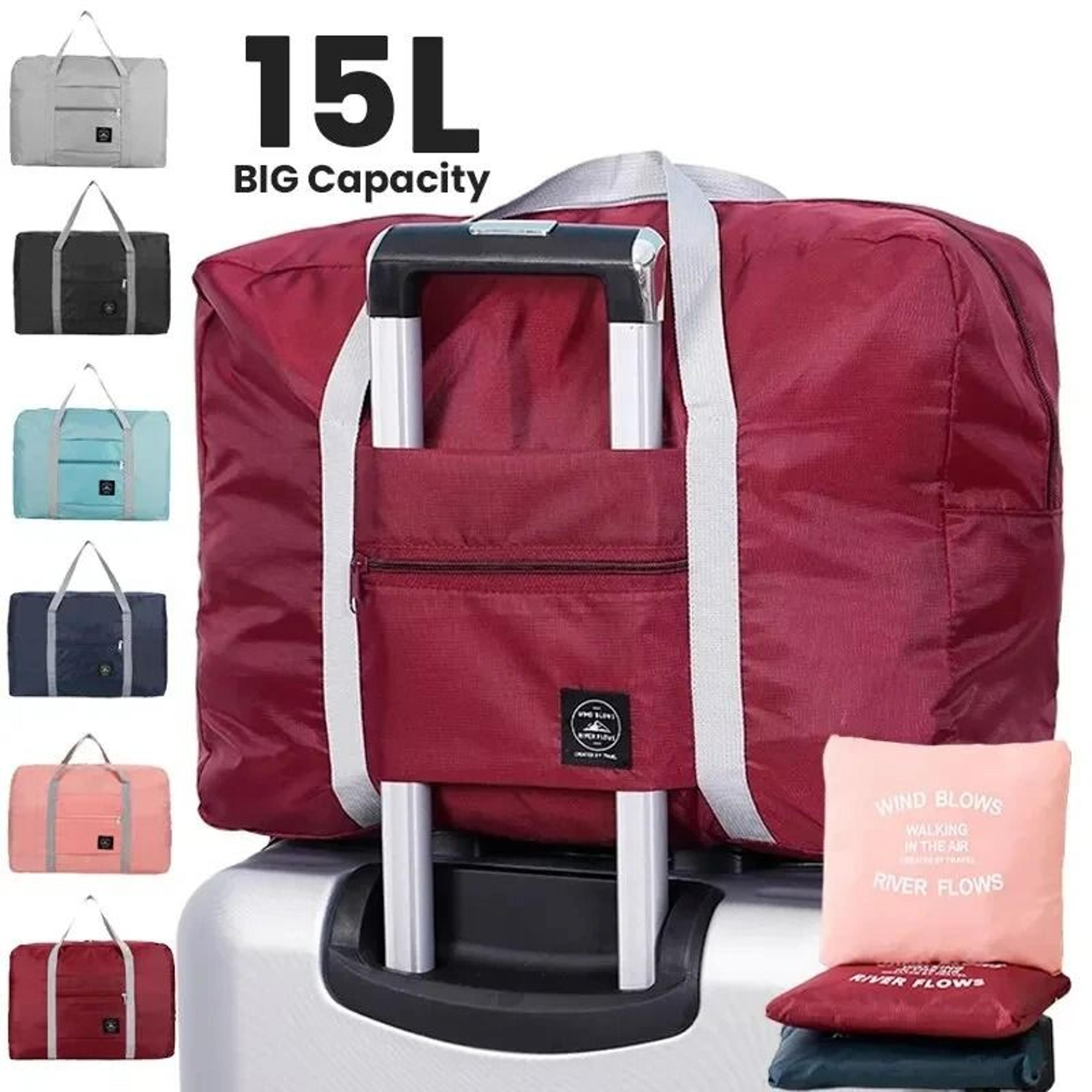 foldable travel duffel bag – airline approved carry on for women and girls