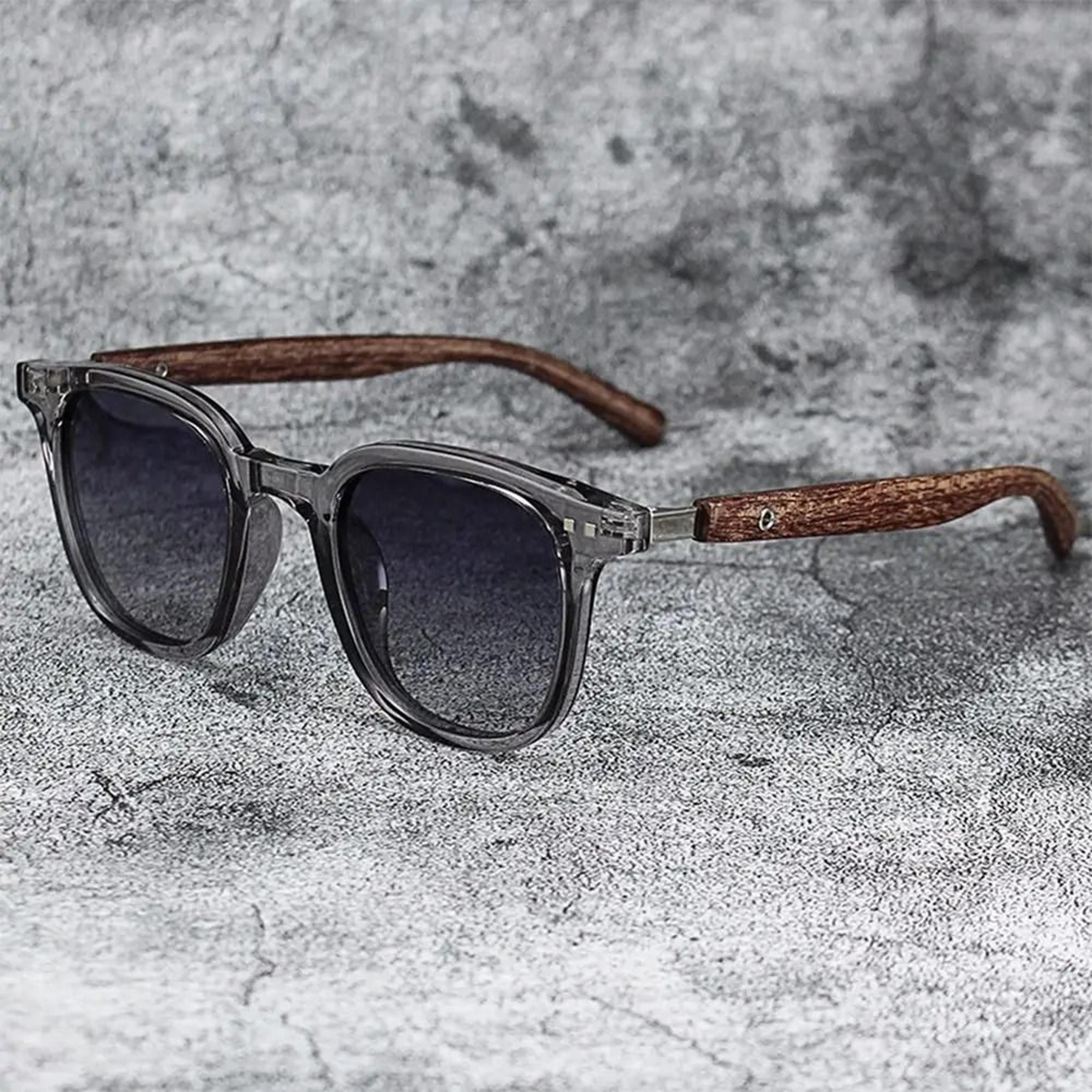 wood grain retro sunglasses for men and women