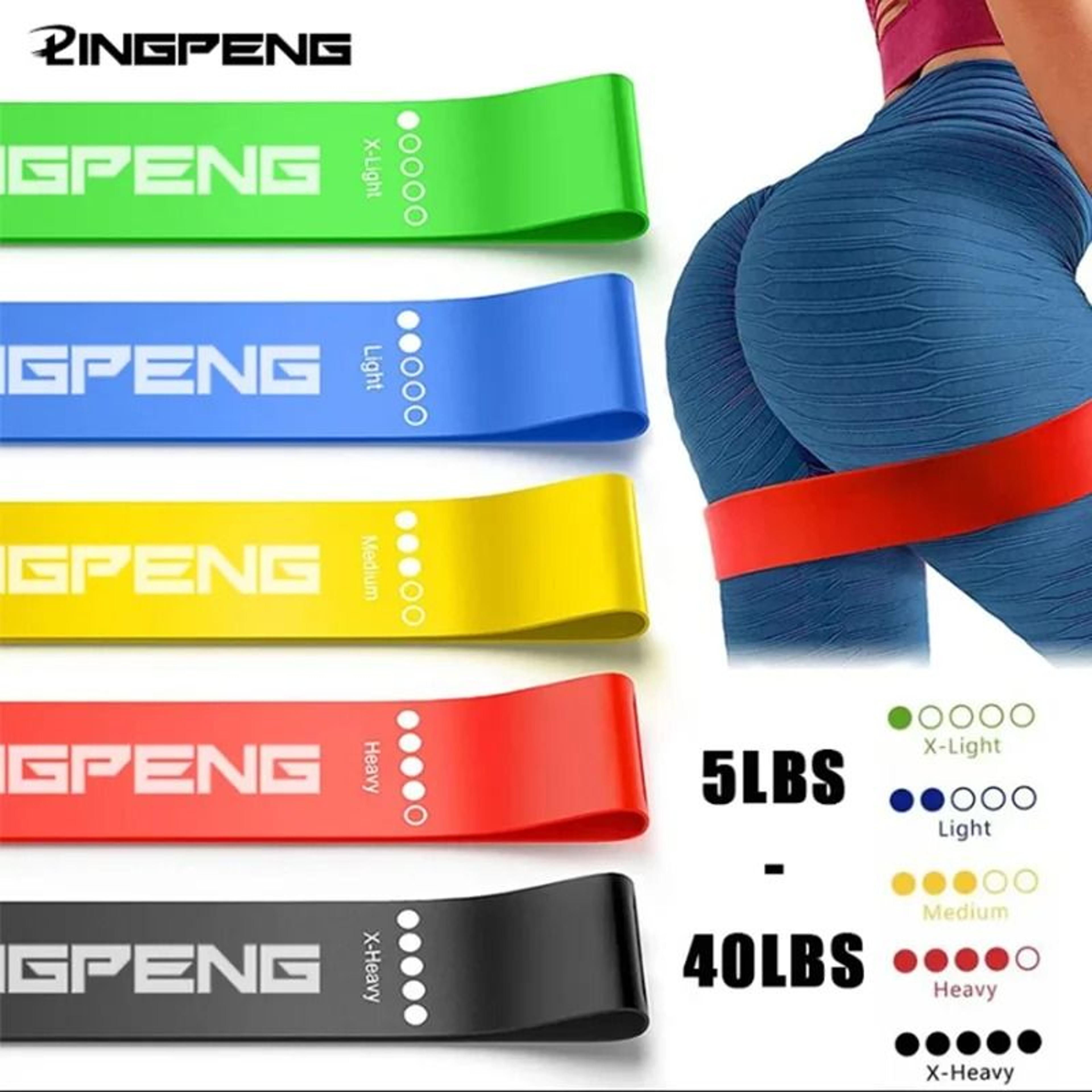 resistance bands set for yoga fitness training and full body workouts