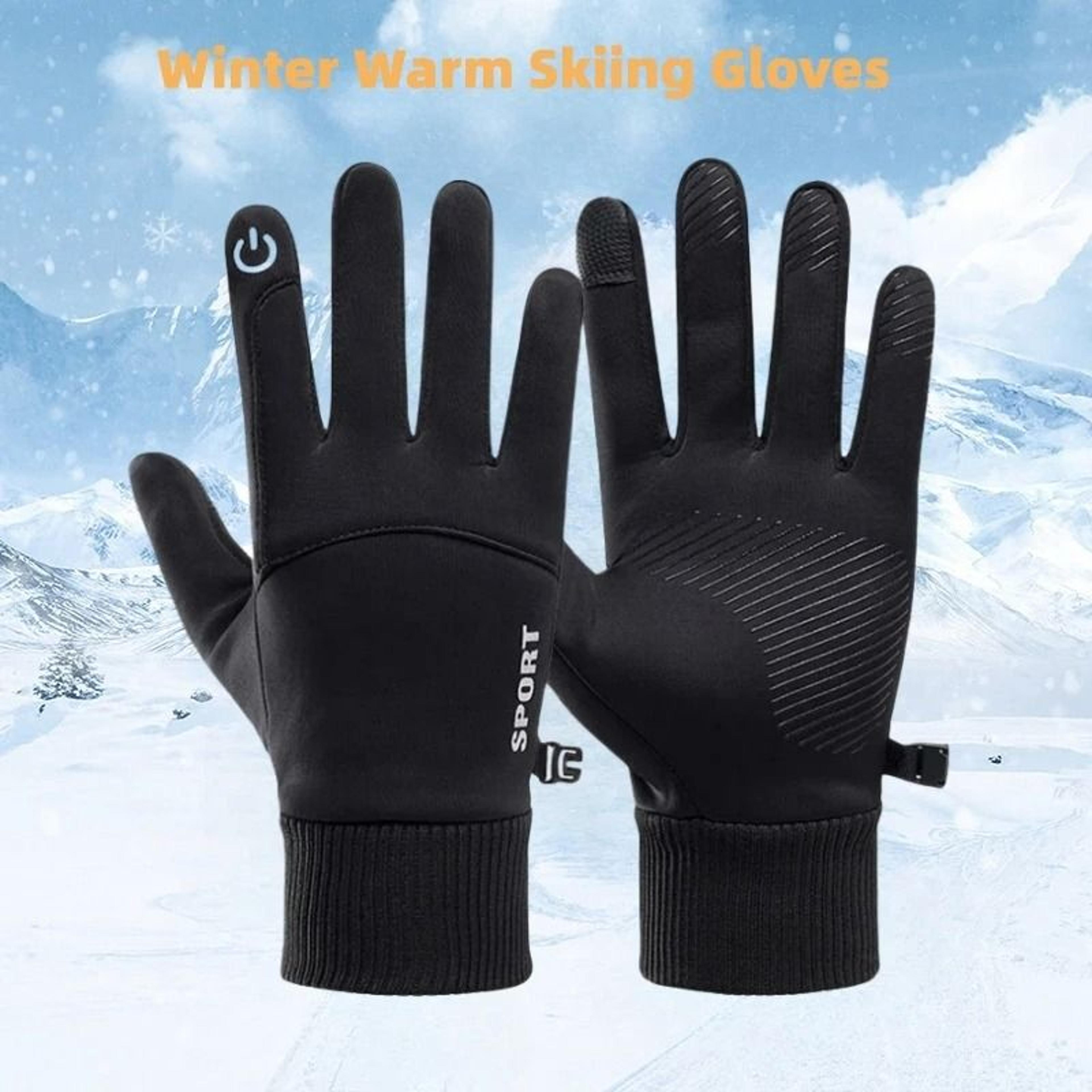 winter waterproof touch screen fleece gloves for outdoor sports