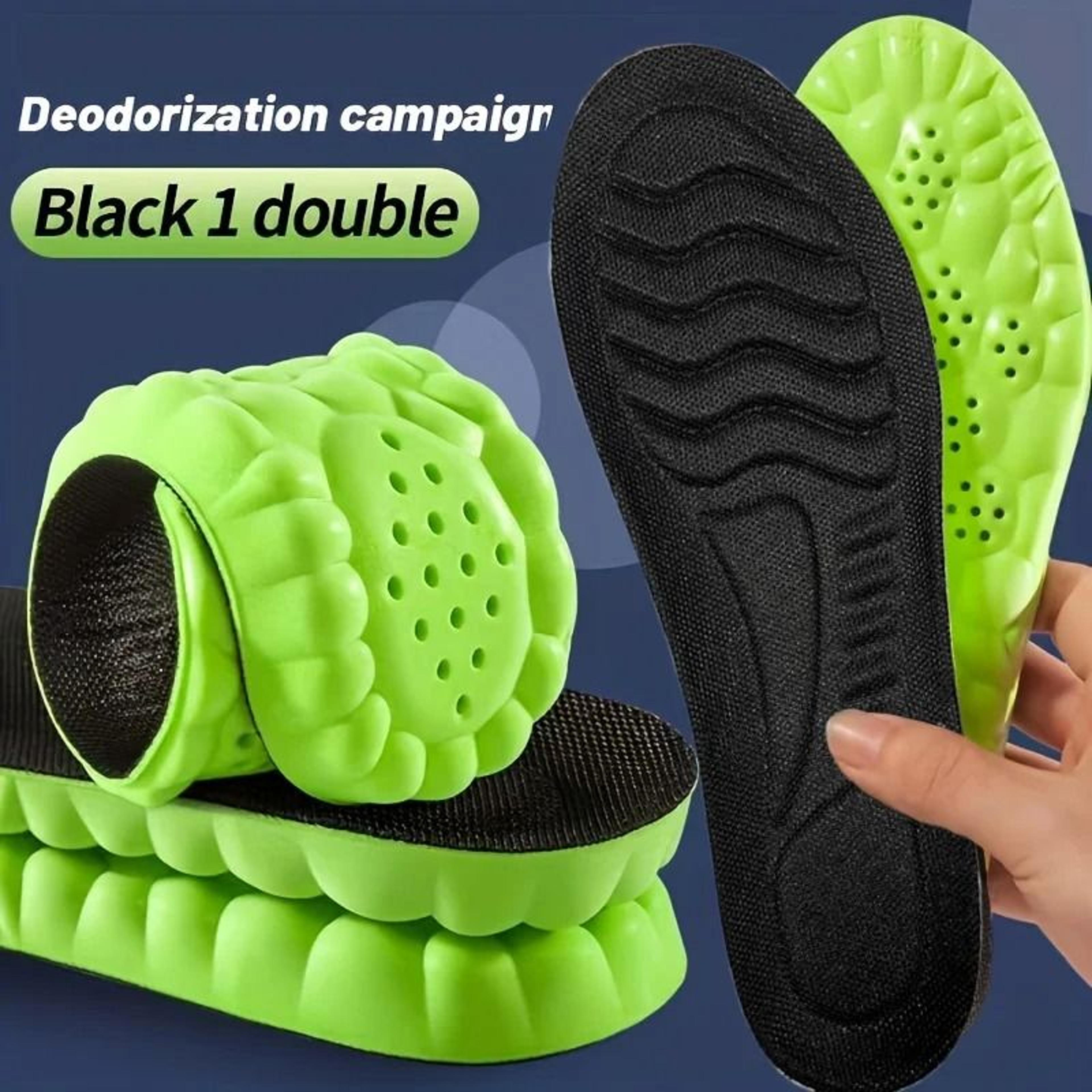 shock absorption breathable deodorizing insoles with arch support