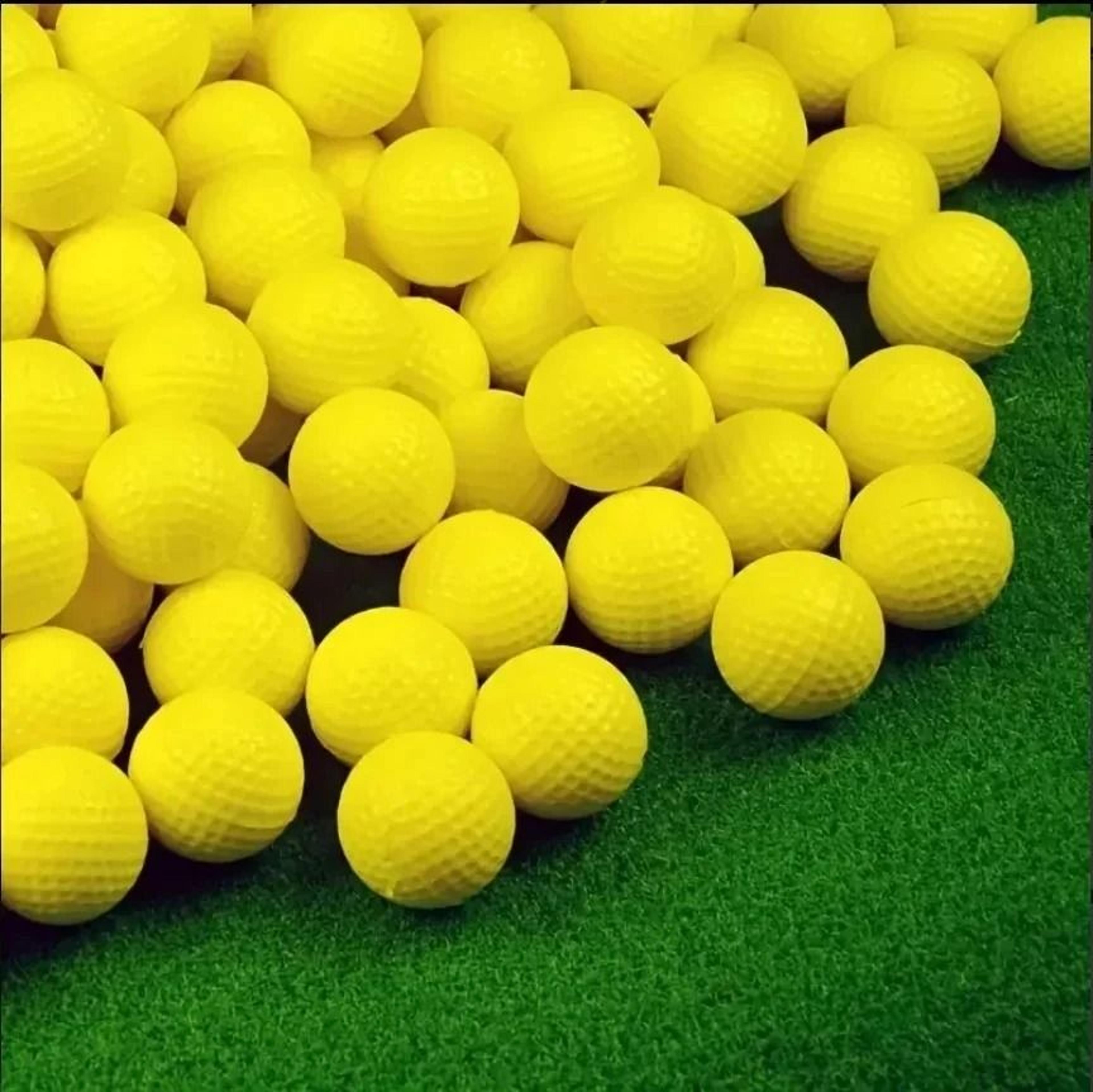 foam golf practice balls for indoor and outdoor training (10 pack)