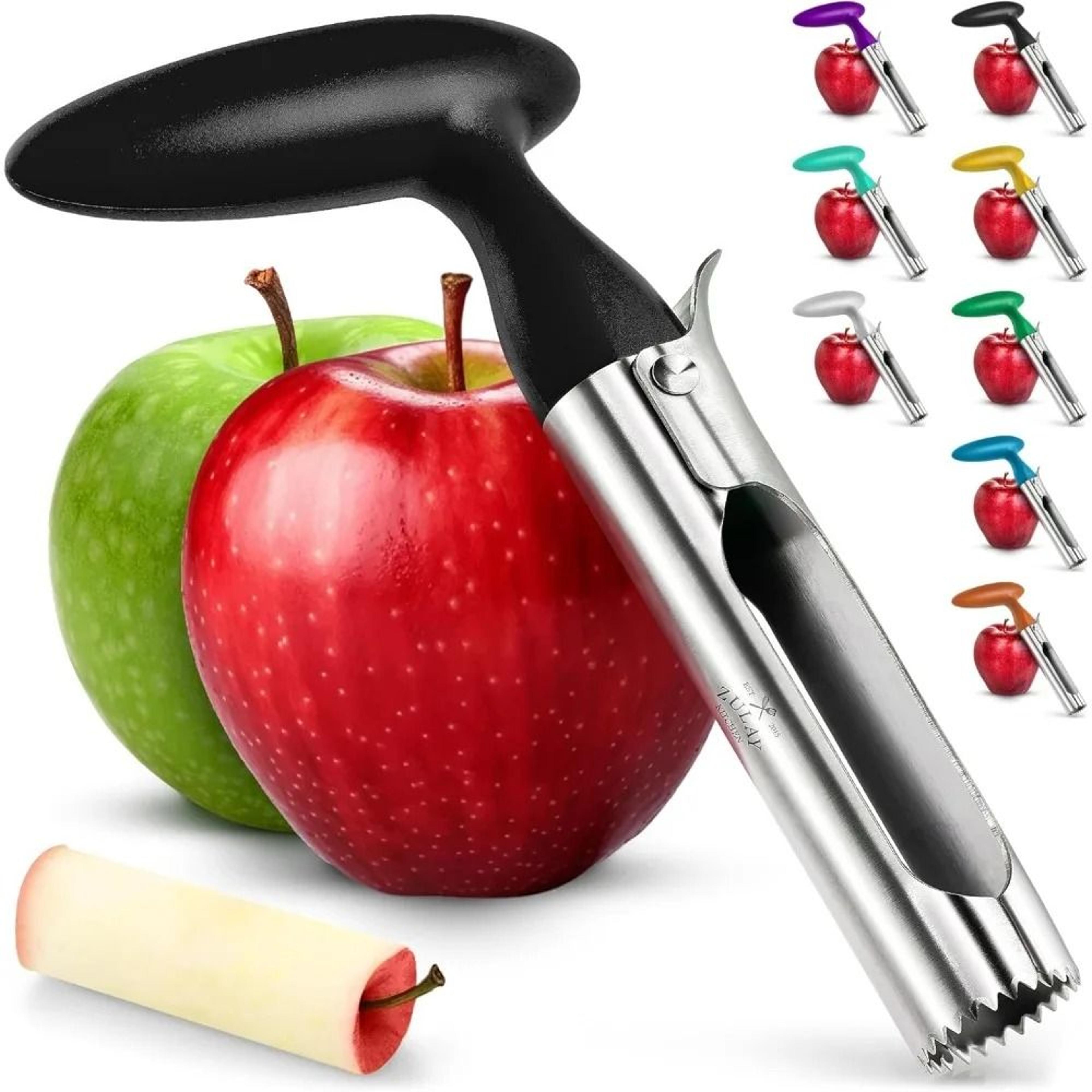 apple corer tool easy to use sharp serrated blade apple core remover for kitchen