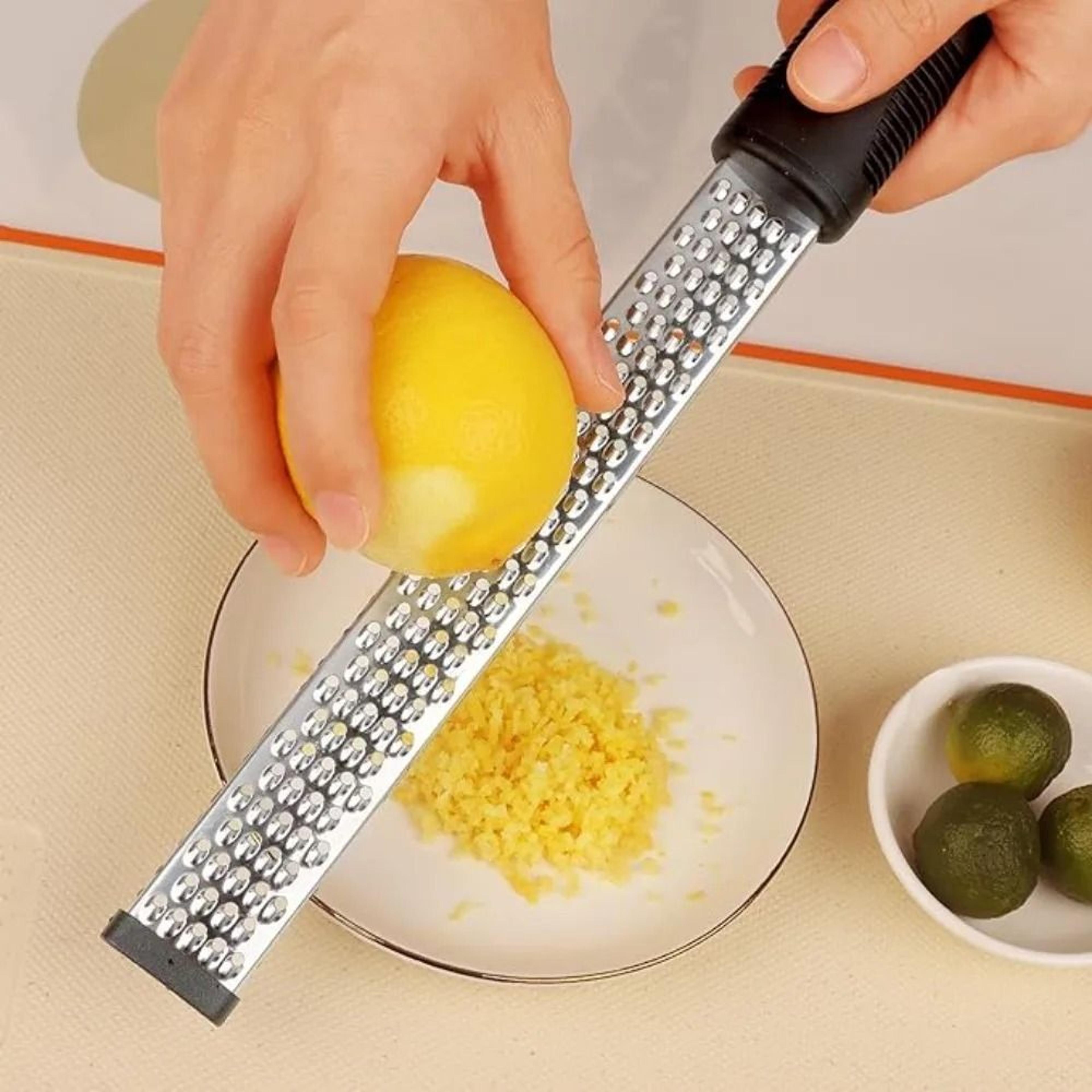 stainless steel lemon zester tool for cheese lemon vegetables and chocolate