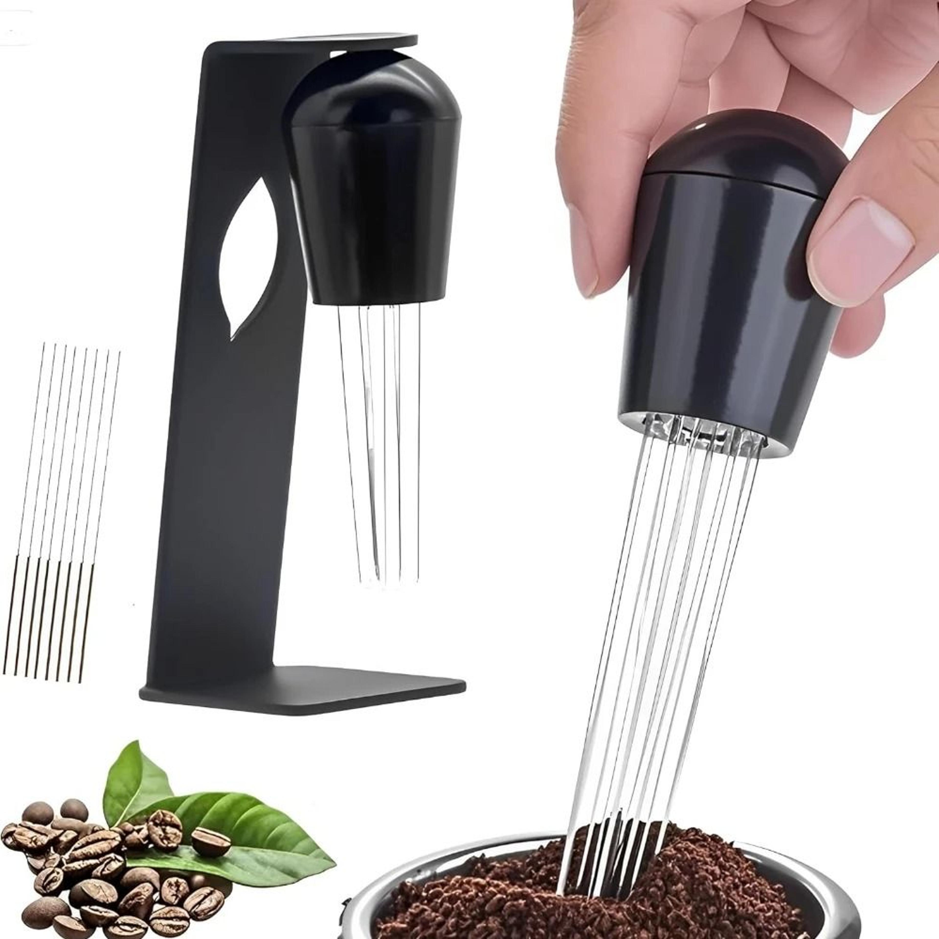 espresso dispensing tool with magnetic holder and 20 needles