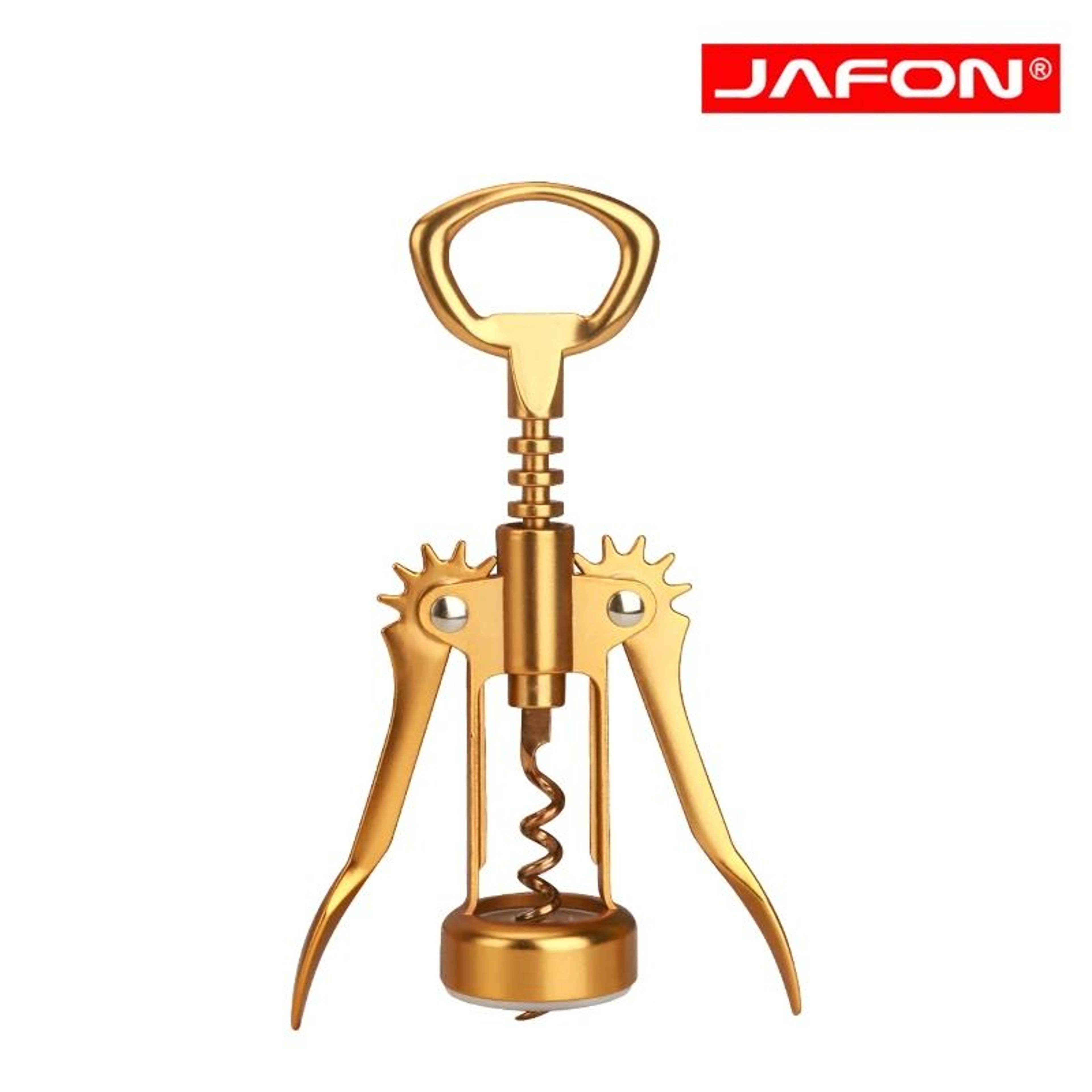 dark gold wine opener wing corkscrew with bottle opener