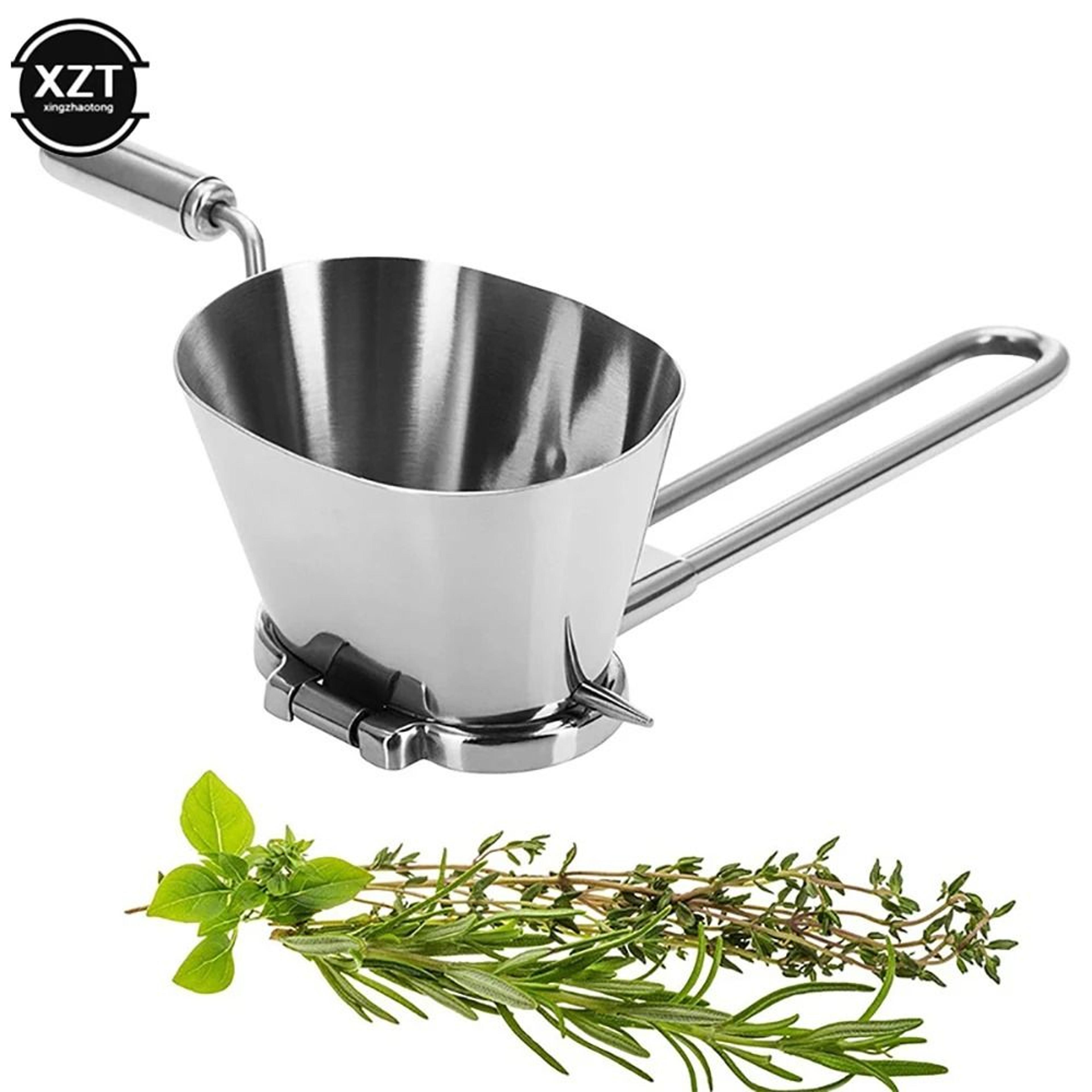 stainless steel herb mill shredder – rotary vegetable and herb grinder
