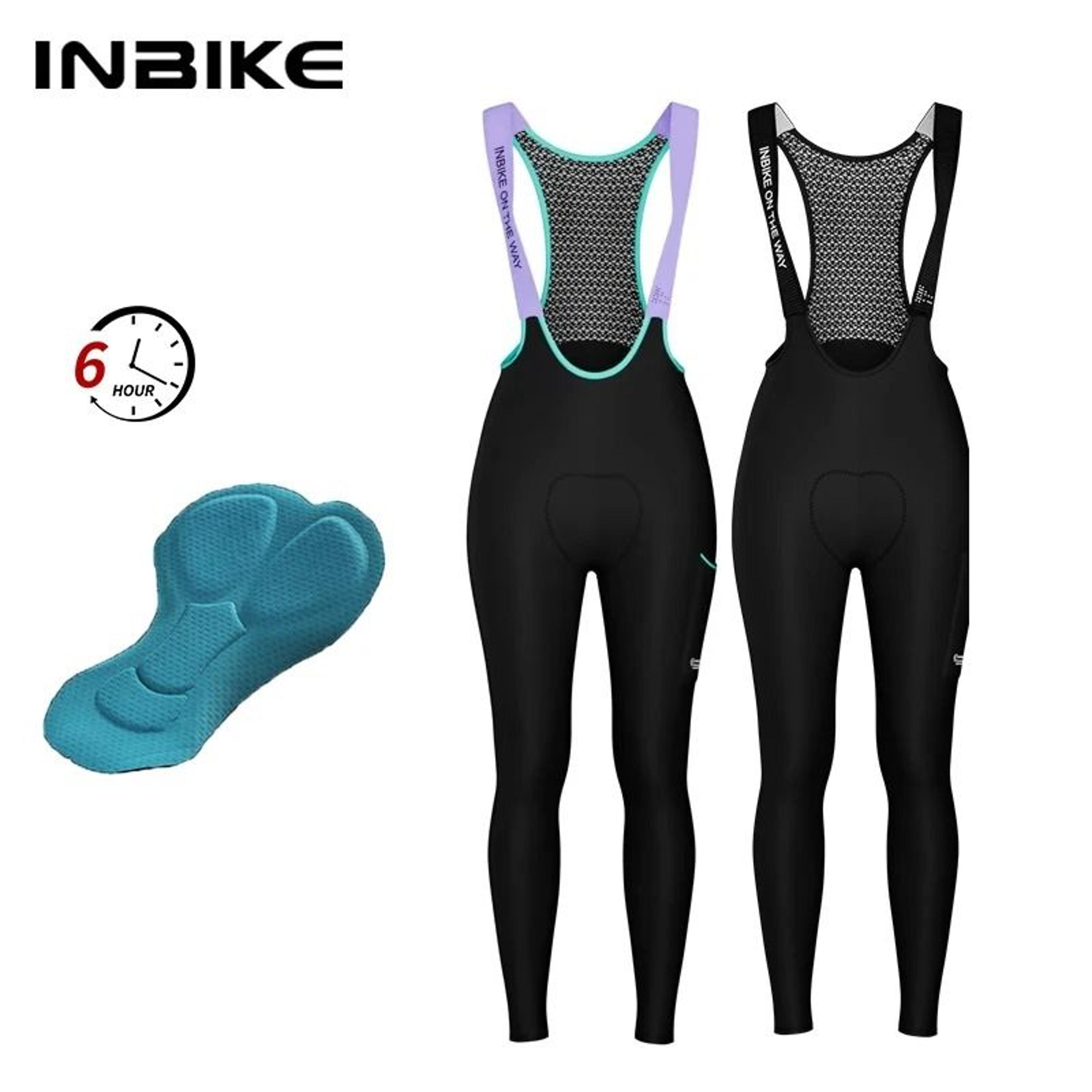 women winter thermal cycling bib pants