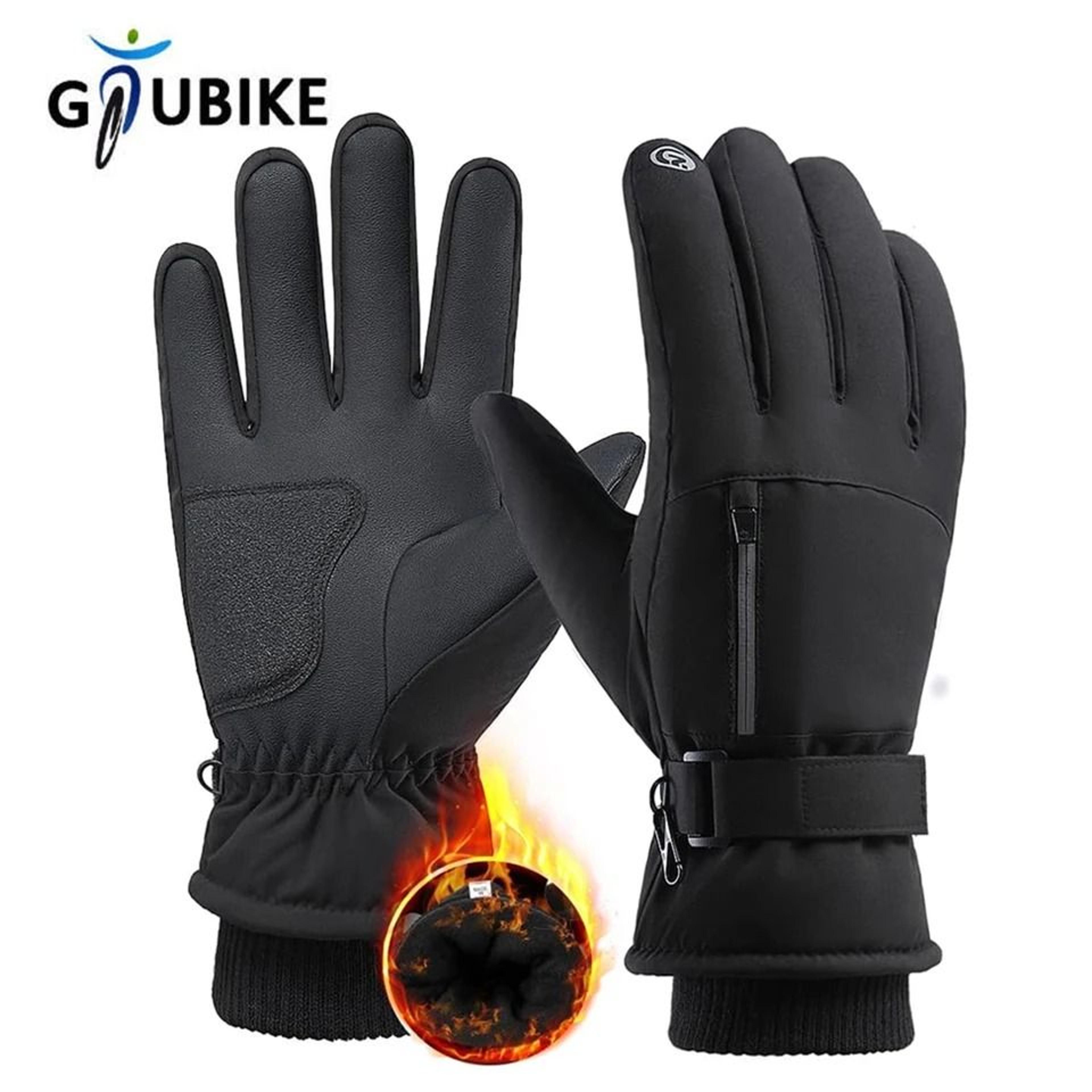 waterproof winter cycling gloves thermal touchscreen outdoor sports gloves