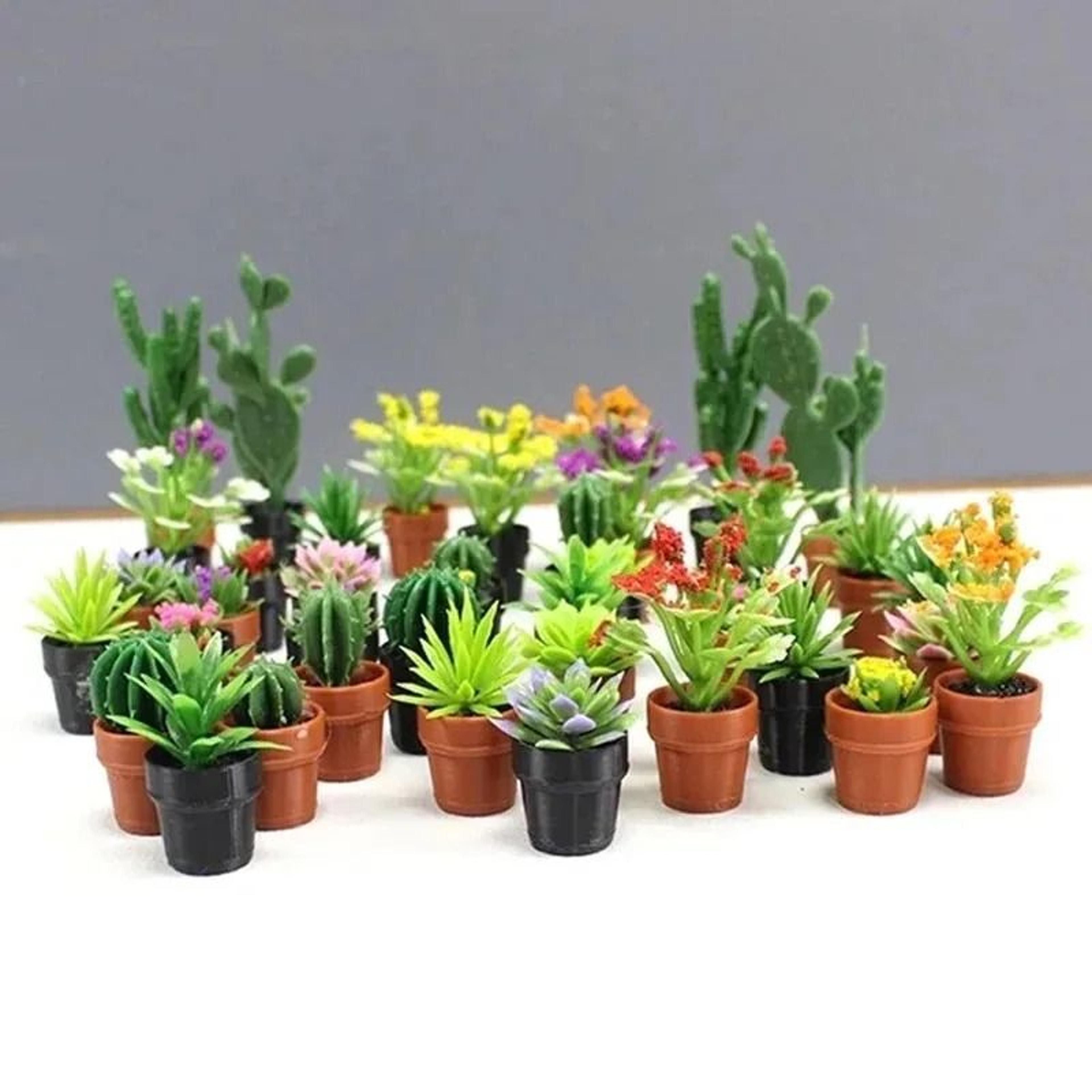 mini dollhouse plant set pack of 5