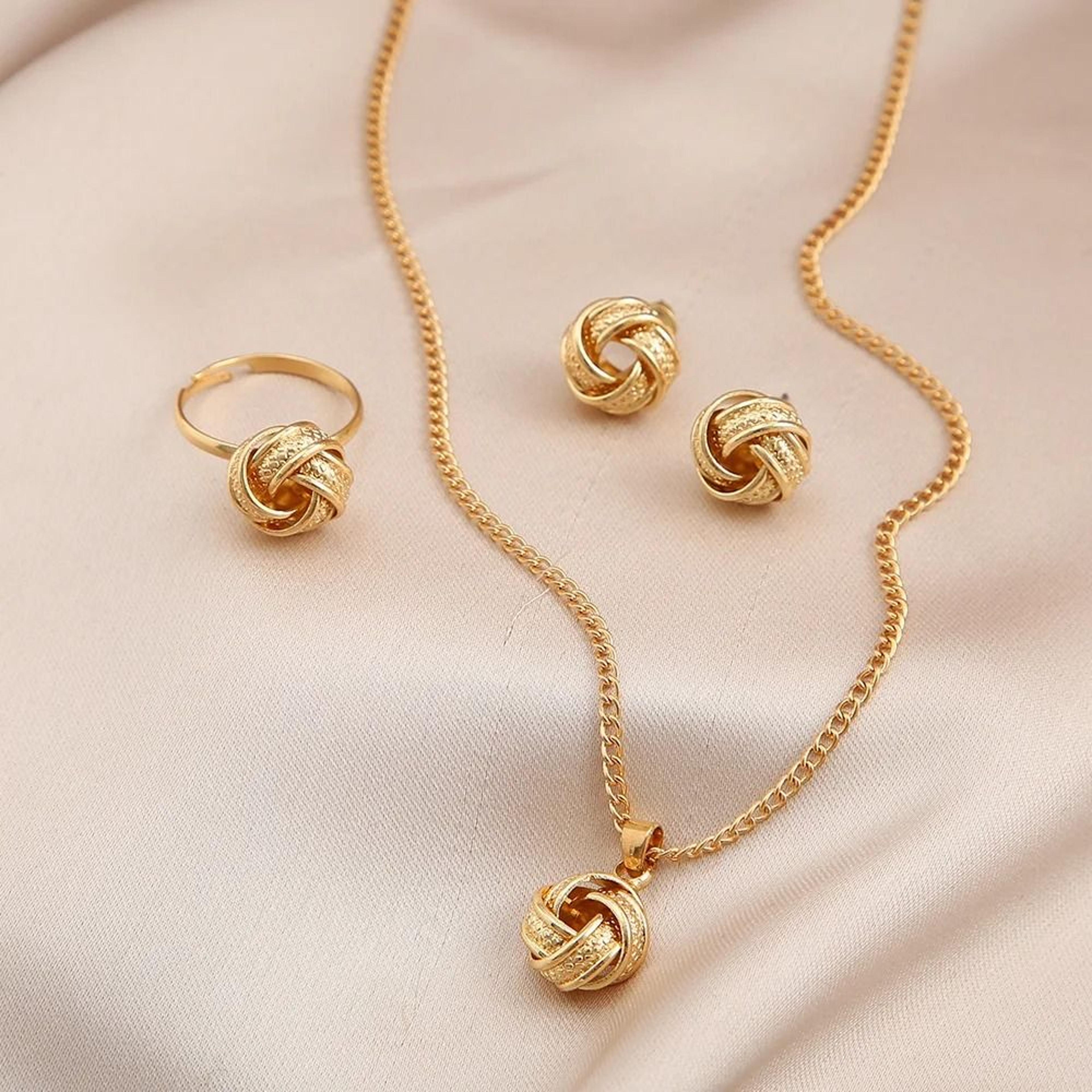 twist knot jewelry set