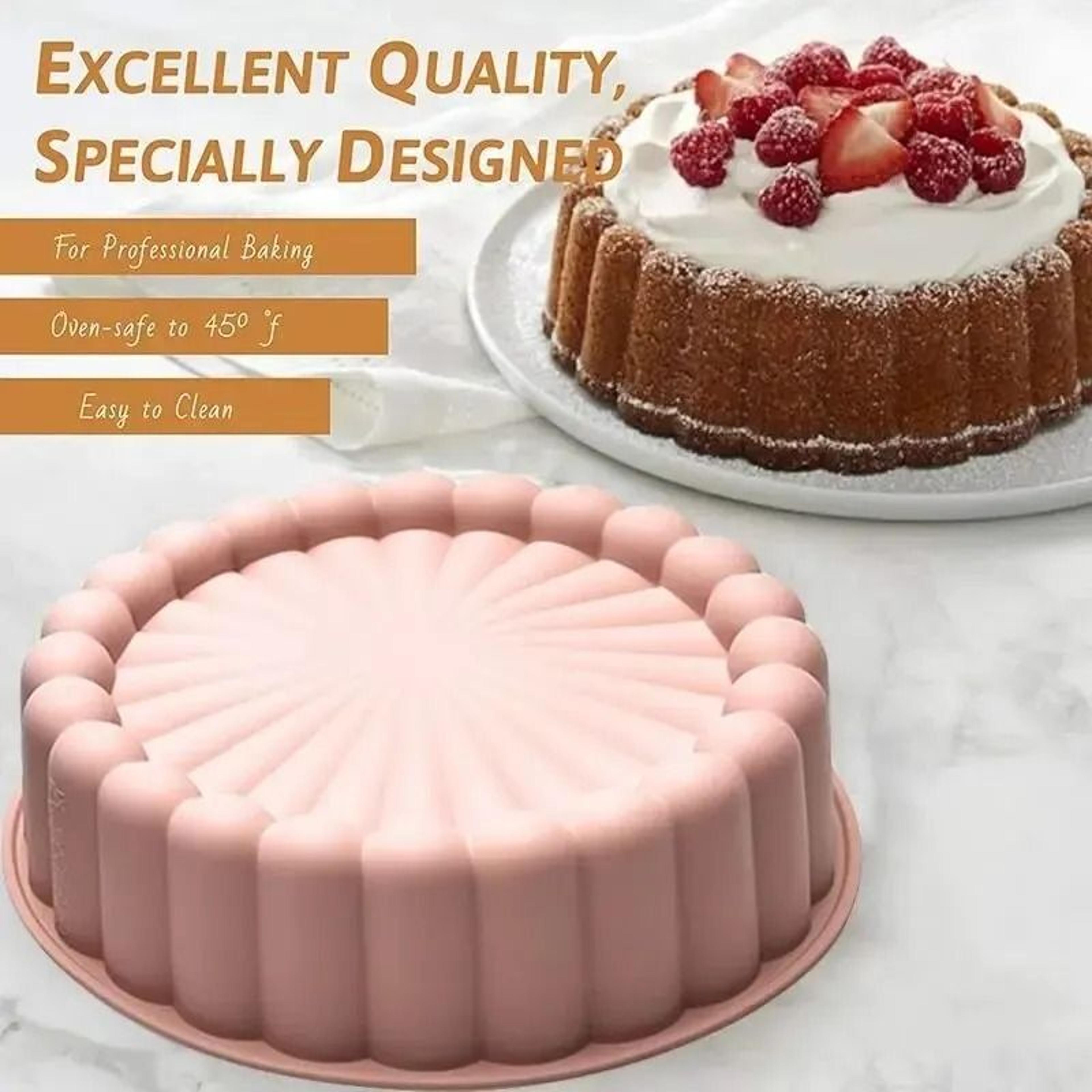 silicone sunflower silhouette cake mold