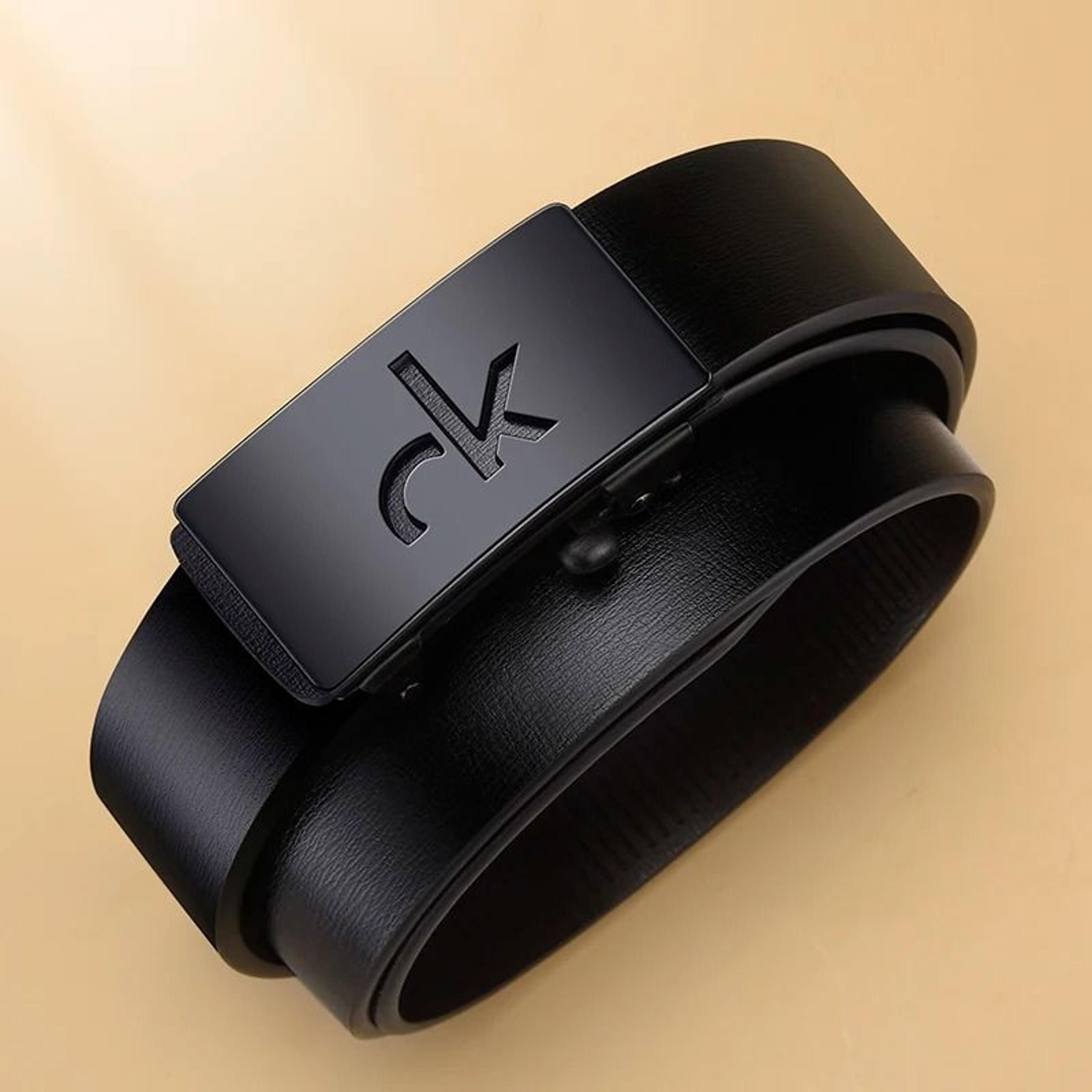 mens automatic buckle casual belt