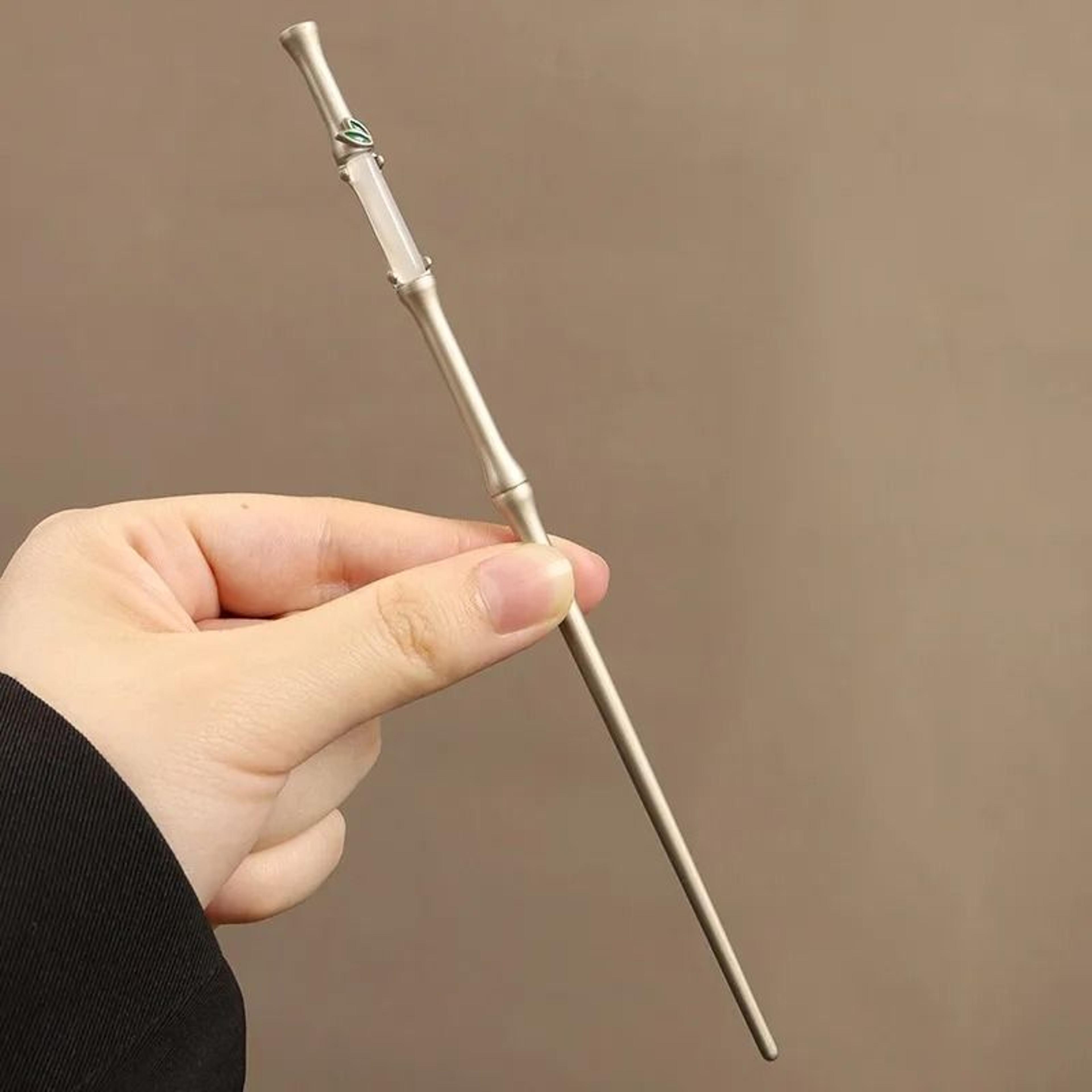 bamboo knot hairpin – elegant retro imitation jade style hair accessory