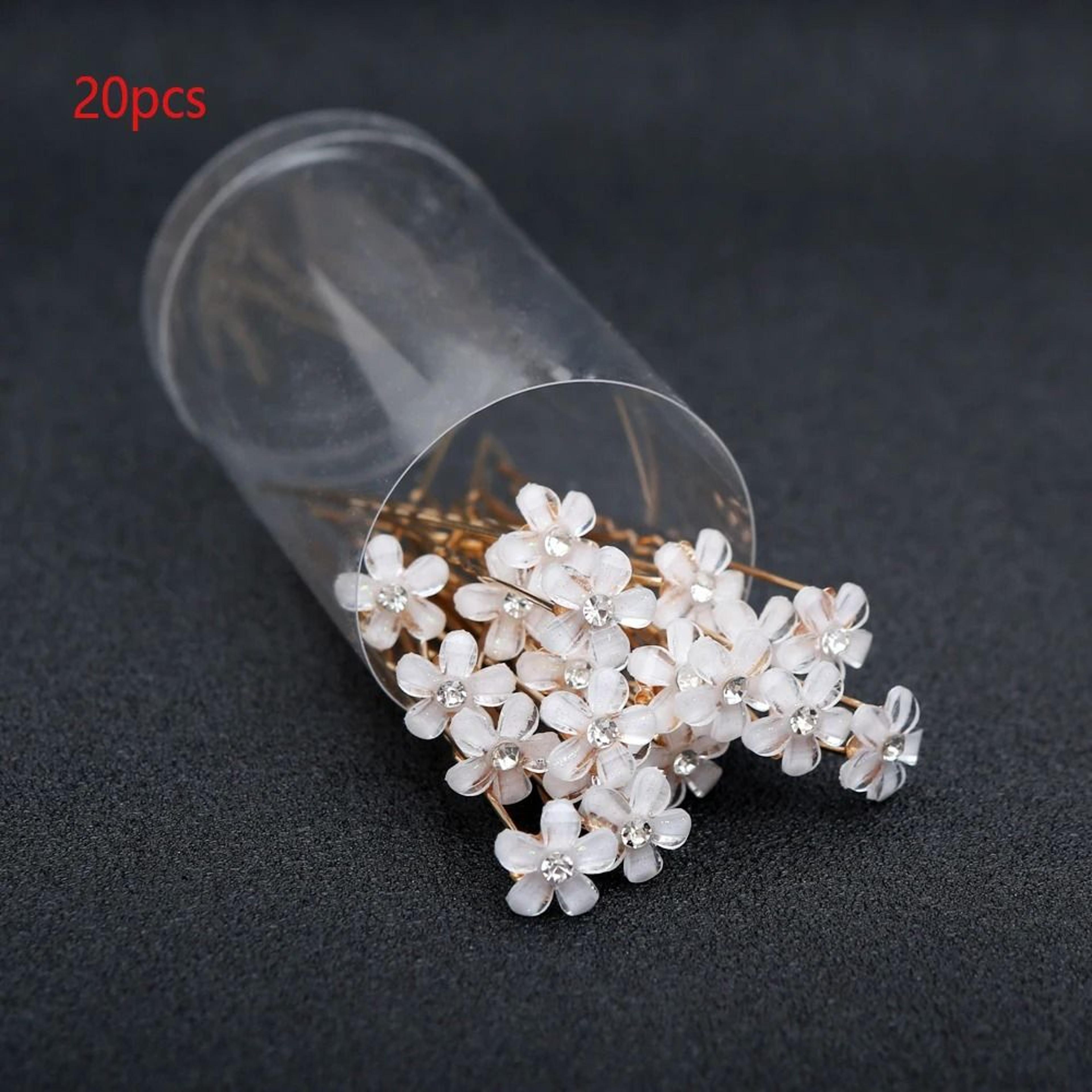 elegant pearl wedding hair sticks set