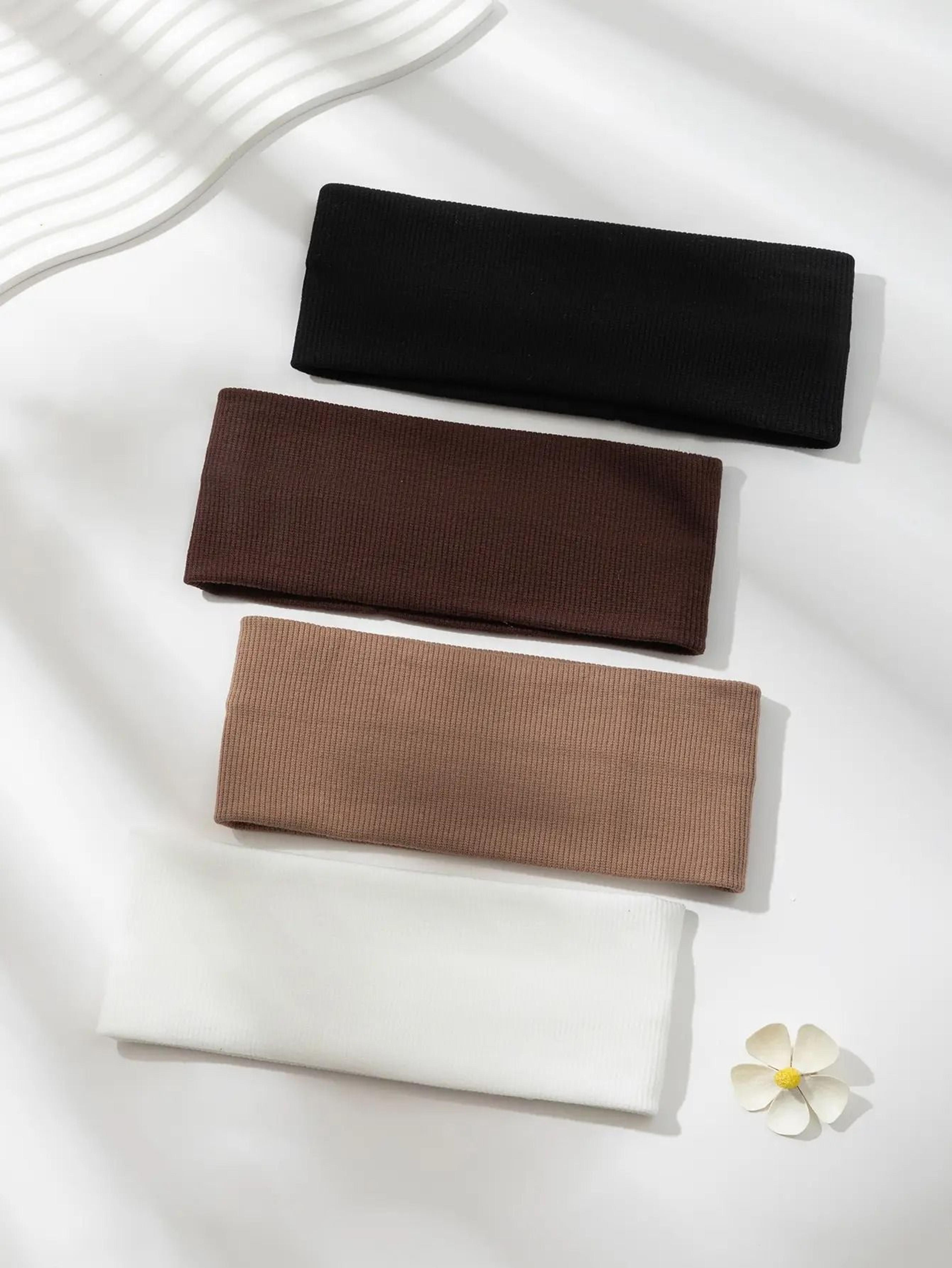 solid color elastic hair bands for women