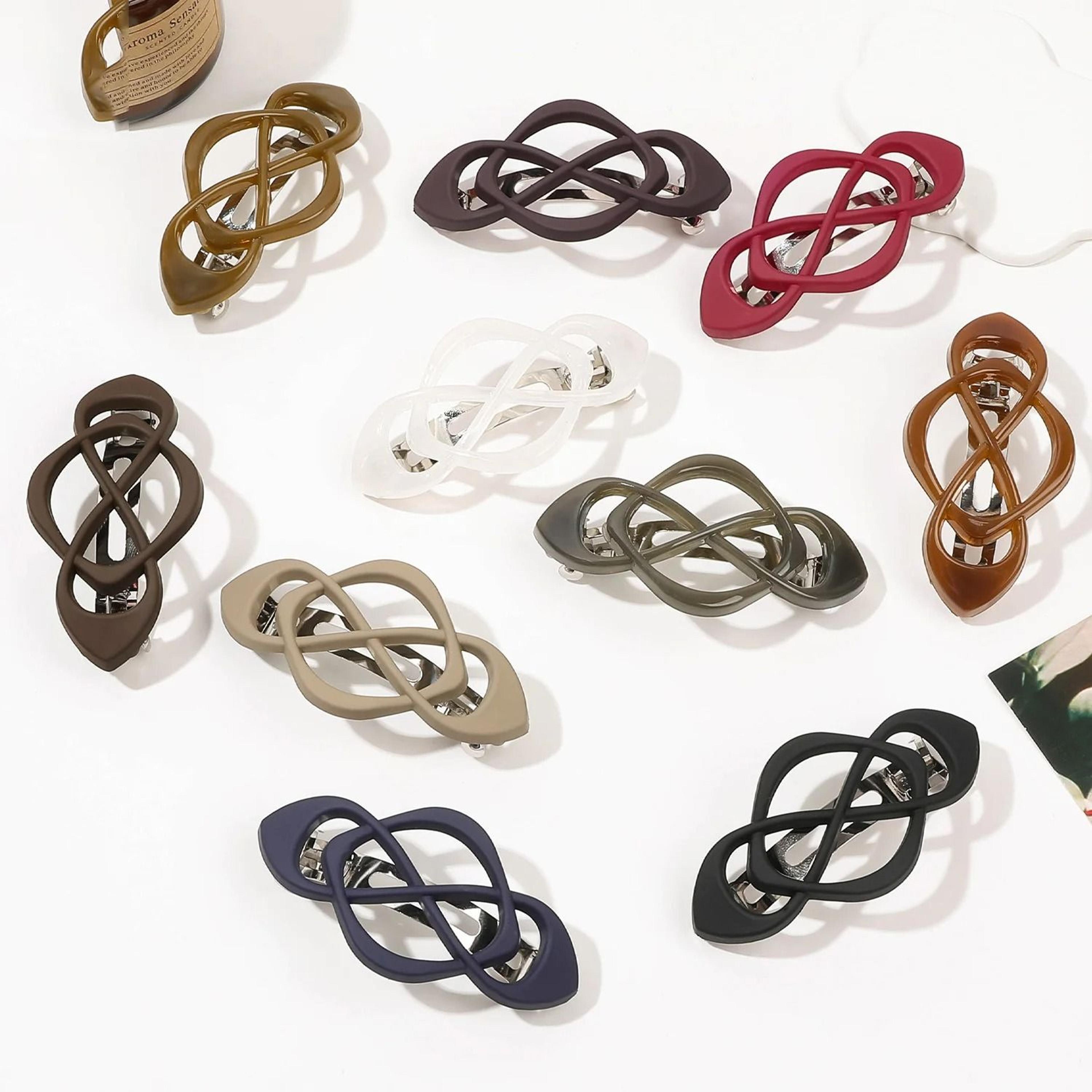 hollow matte spring hair clip for women