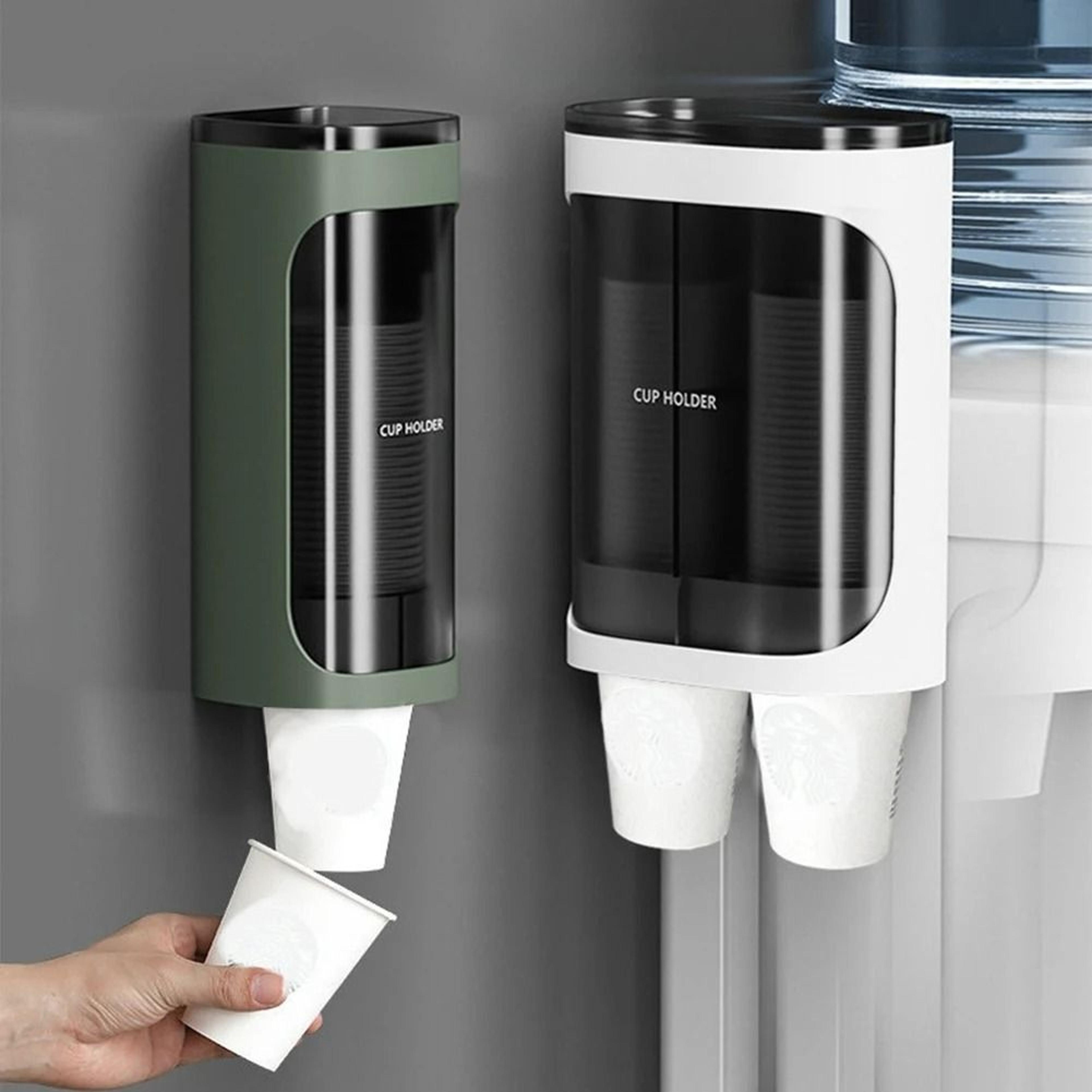 wall mounted paper cup dispenser with automatic drop design