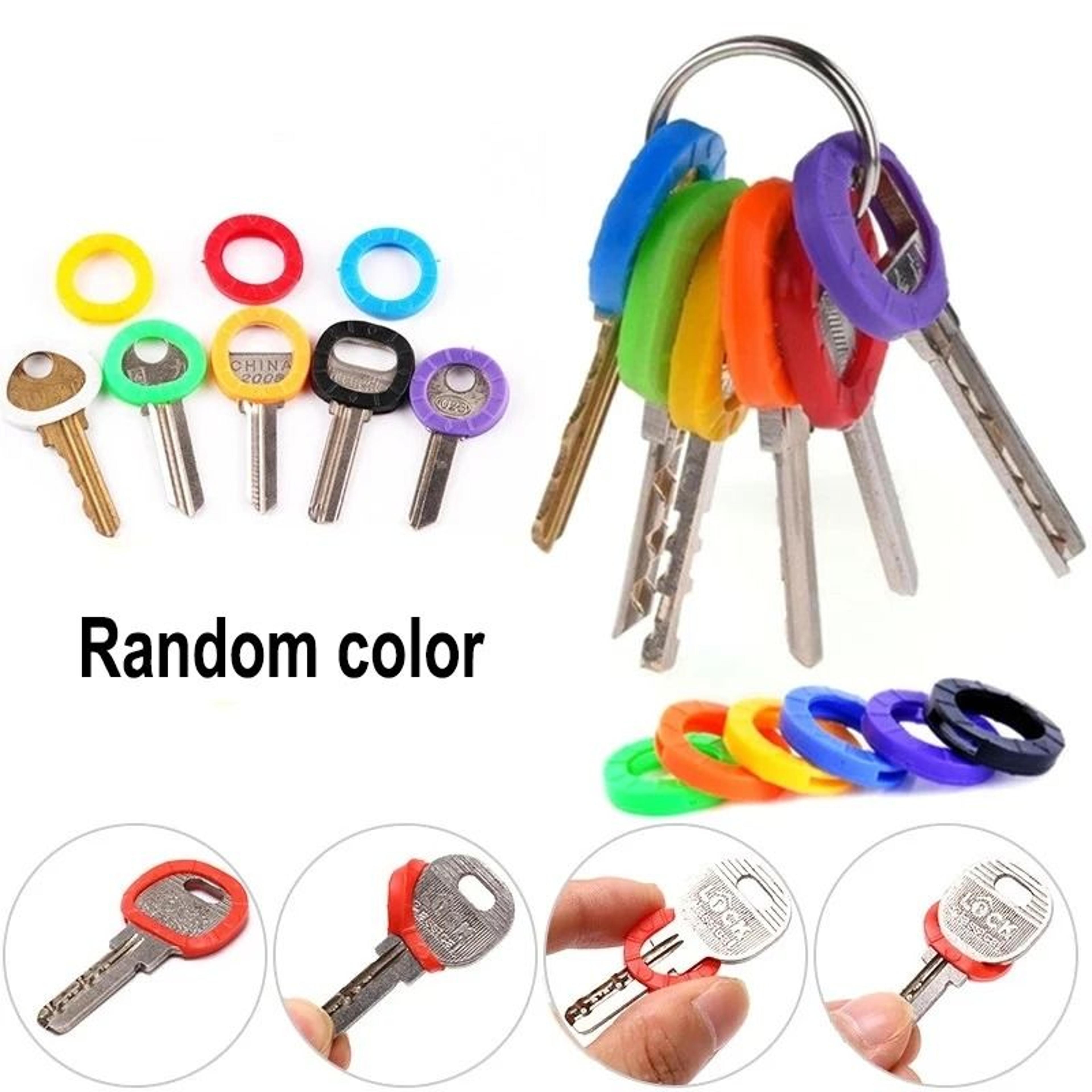 color key sleeve silicone key ring identifier