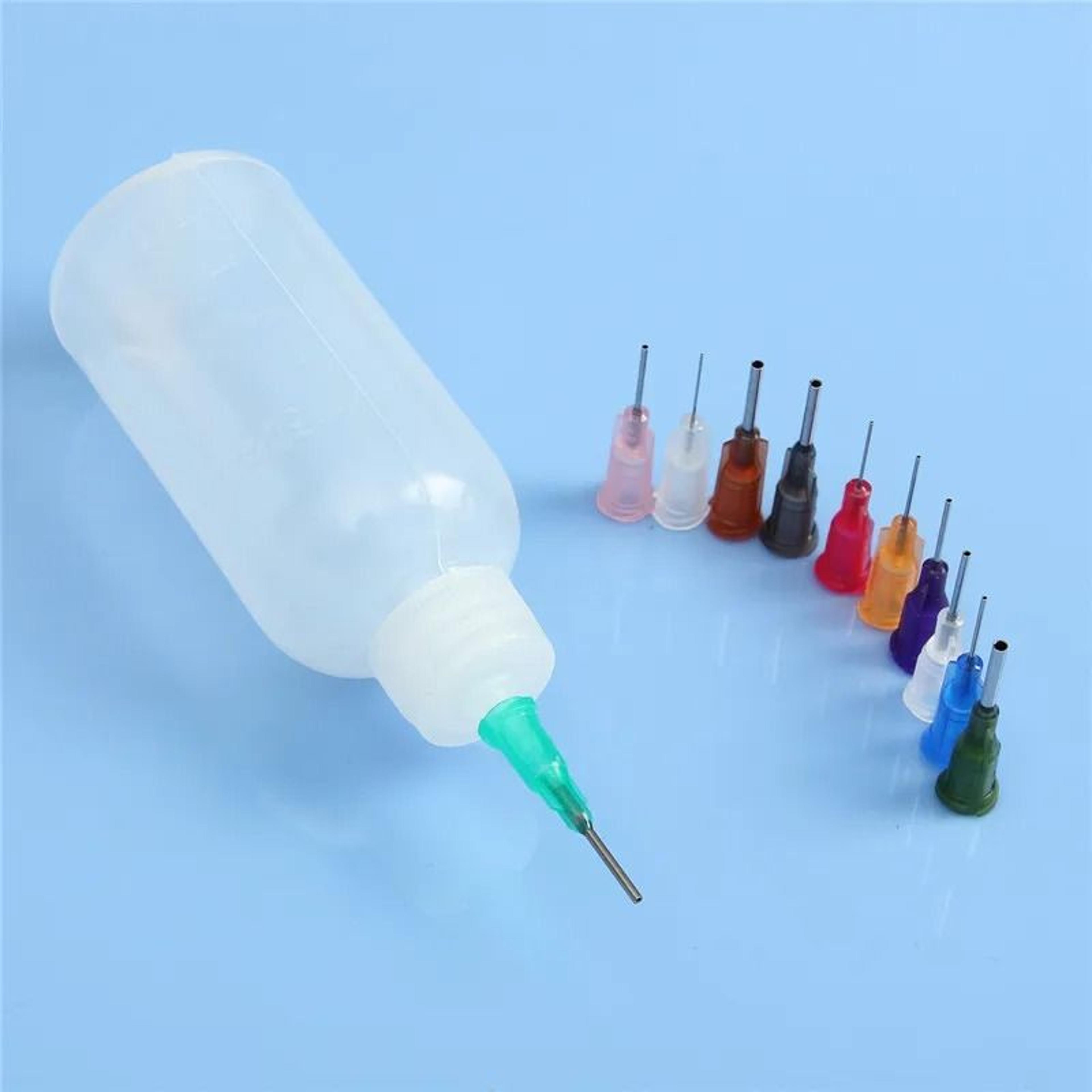 transparent glue dispenser bottle with needles 30ml 50ml