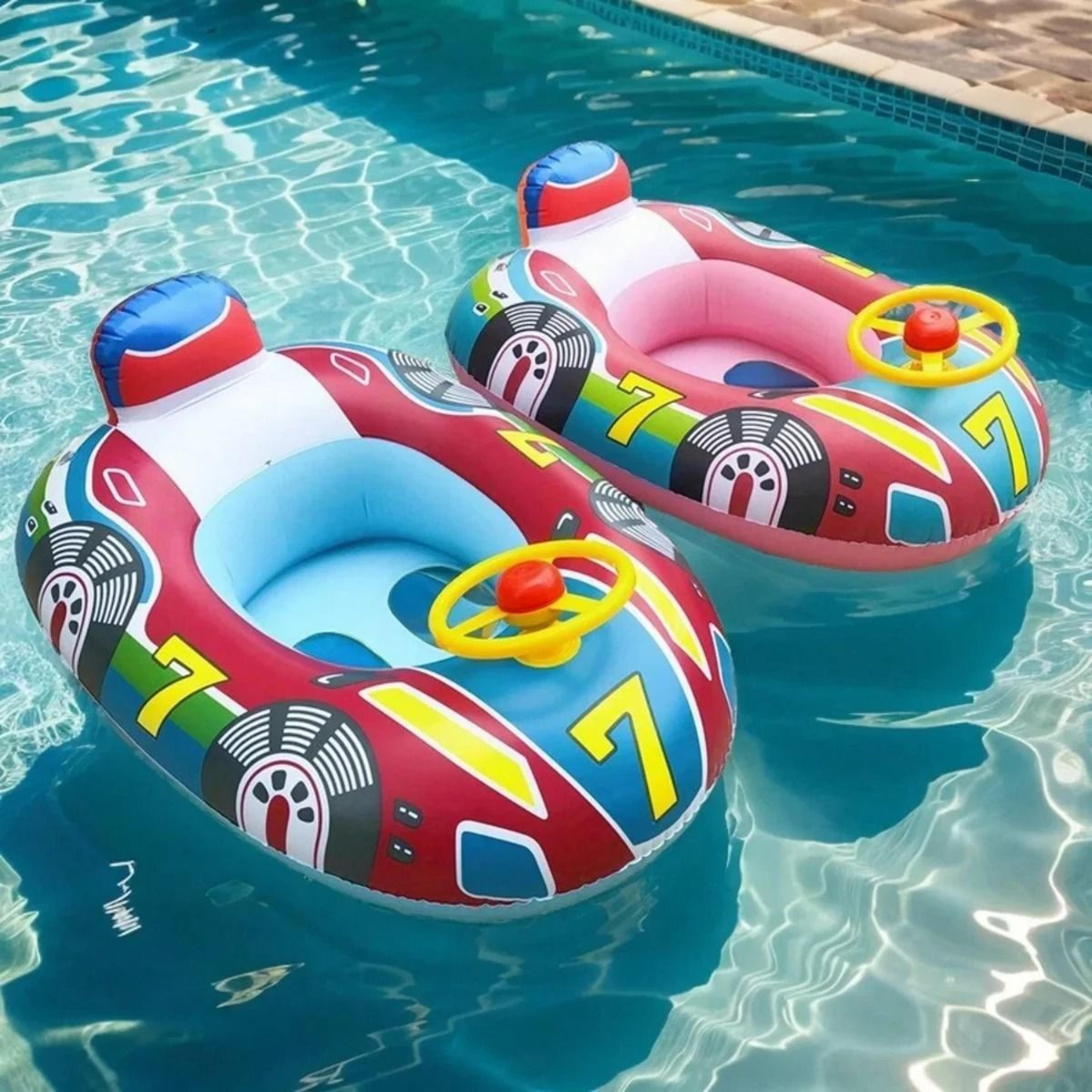 baby swimming pool float car design inflatable toddler swim ring